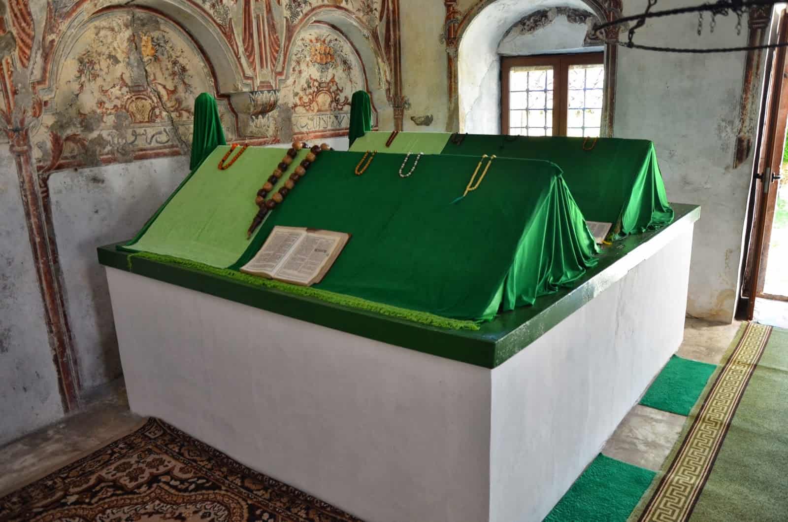 Tombs in the Dollma Tekke in Krujë, Albania