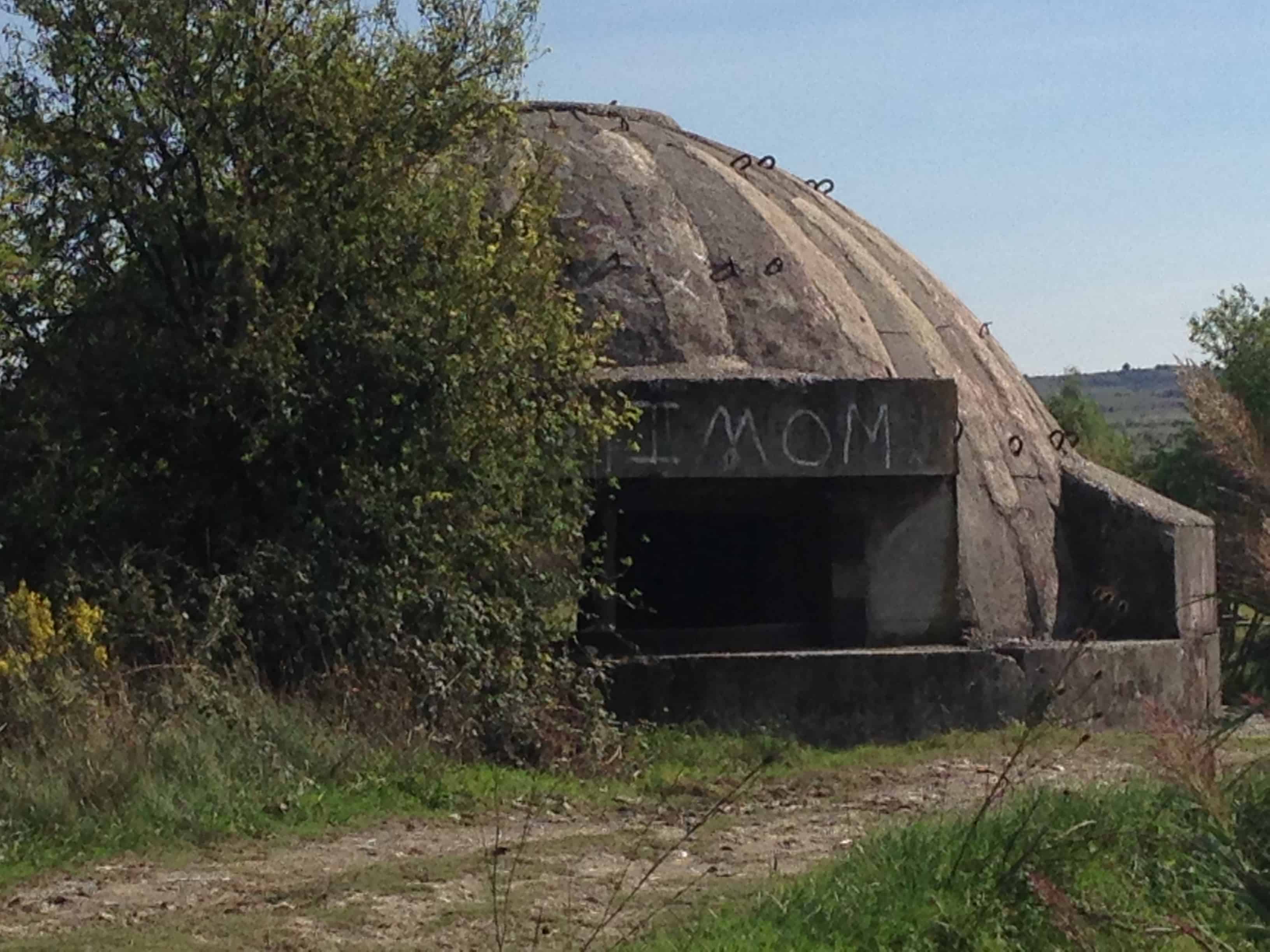 A bunker near Pojan, Albania