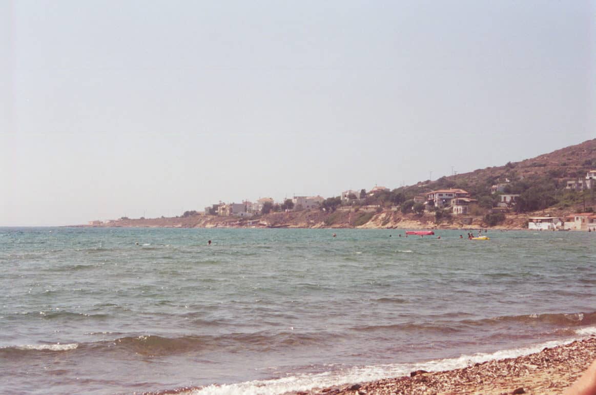 Karfas in July 2000 beach in Chios, Greece