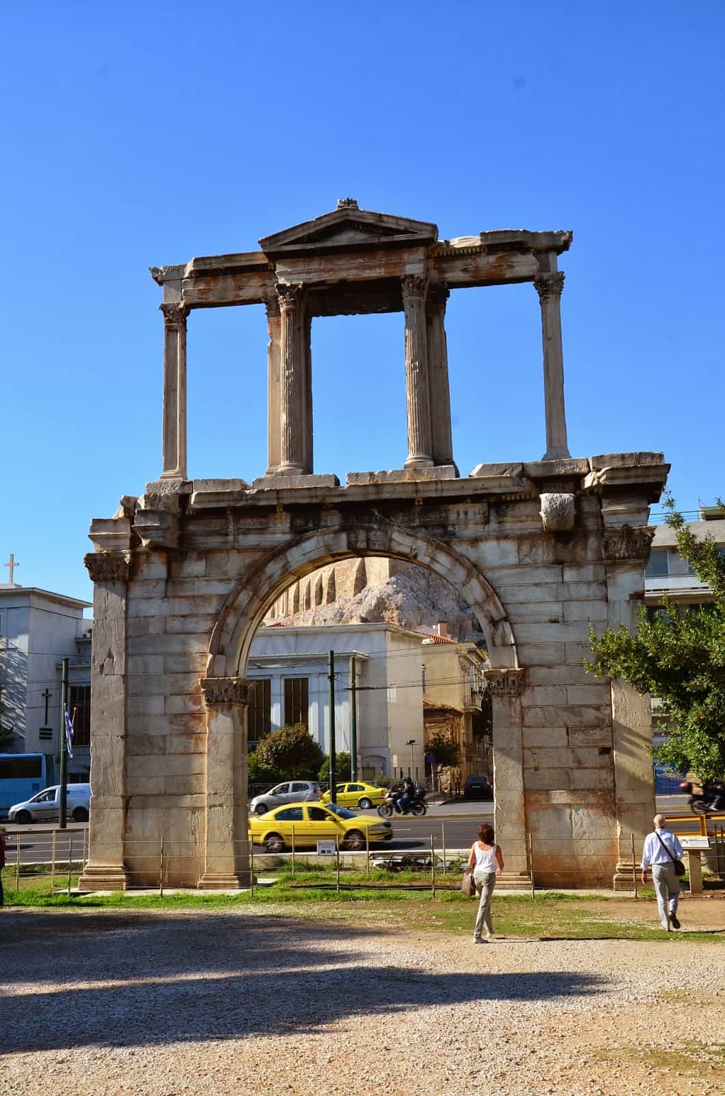 Hadrian's Arch in Athens, Greece
