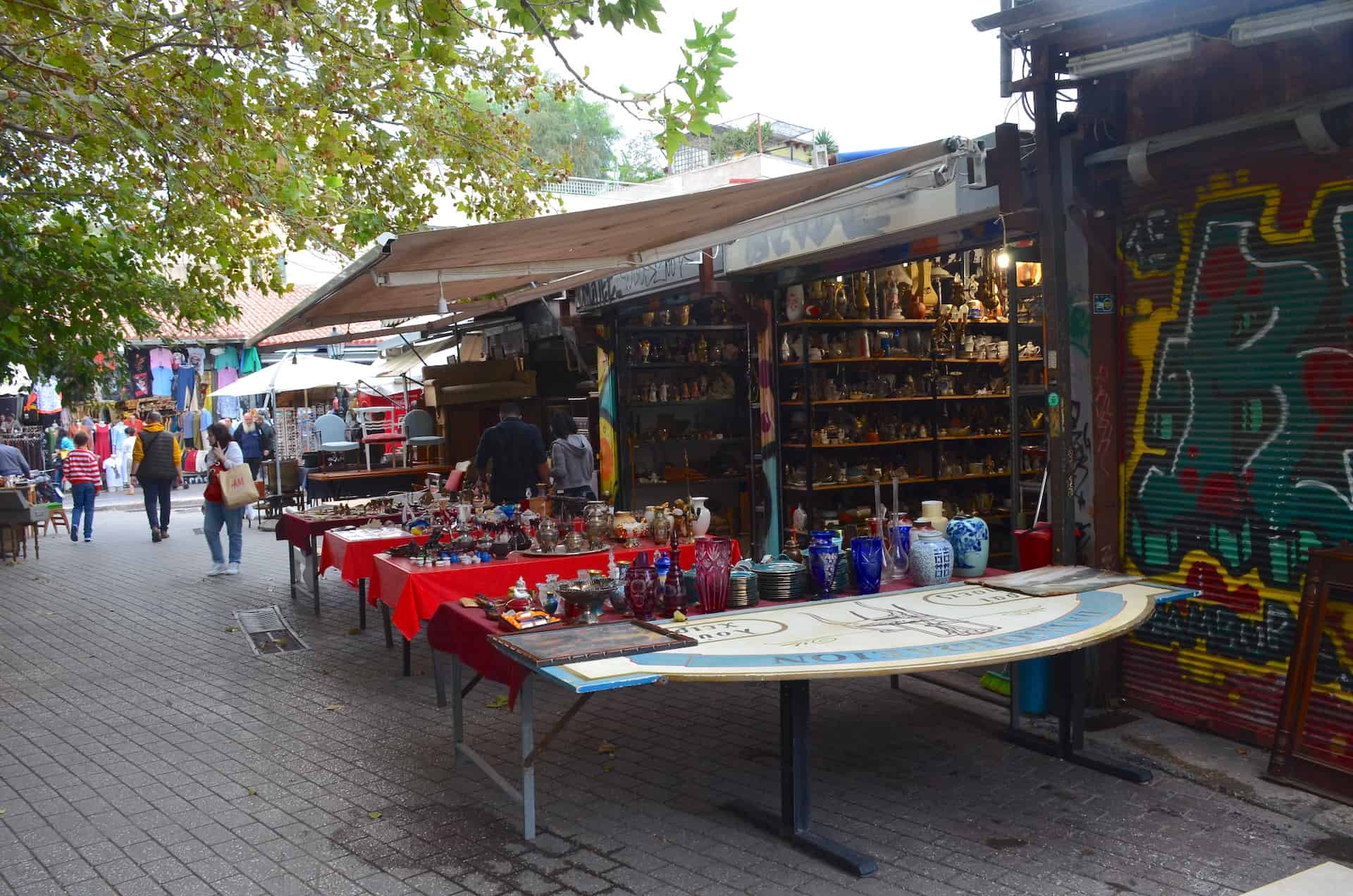 Antiques dealer at Avyssinias Square