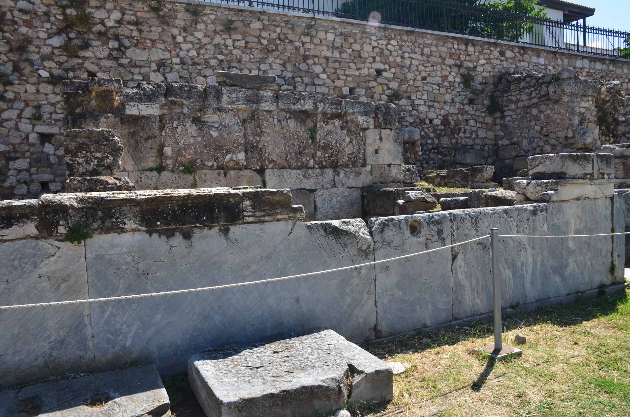 Fountain at the Roman Agora in Athens, Greece