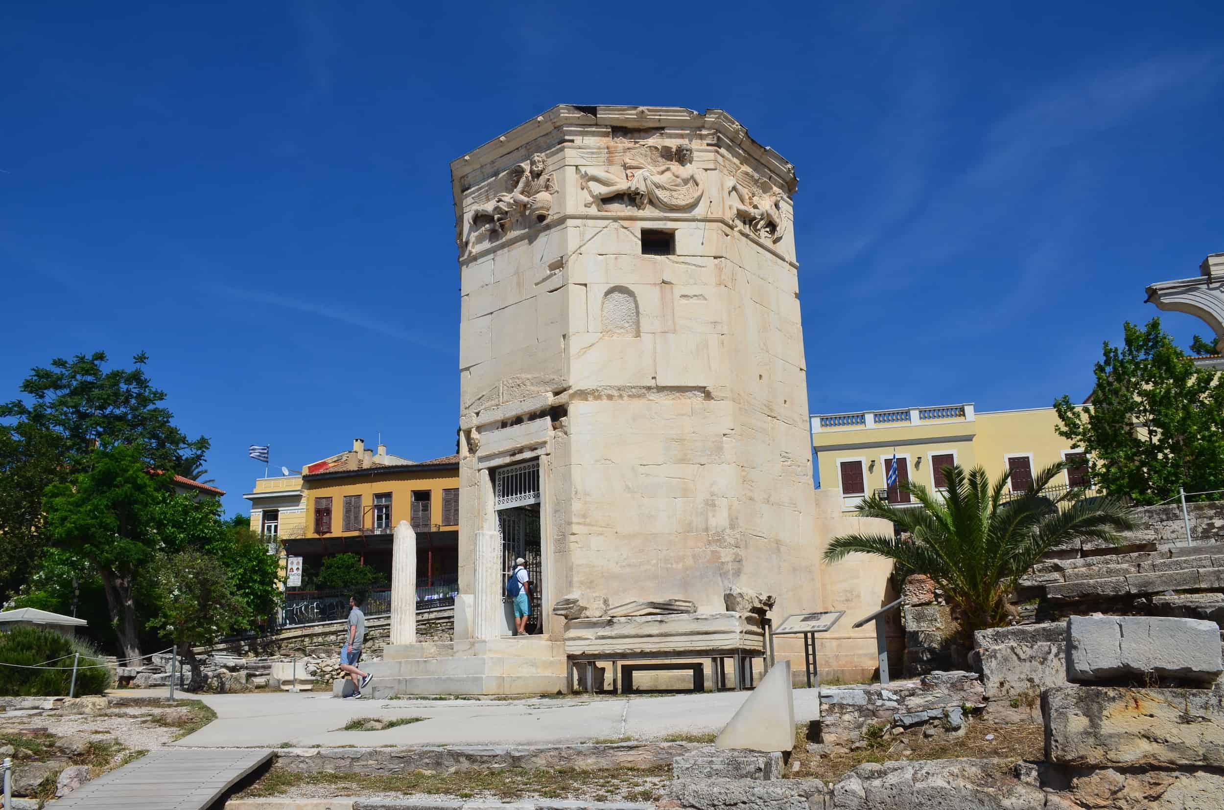 Tower of the Winds at the Roman Agora in Athens, Greece