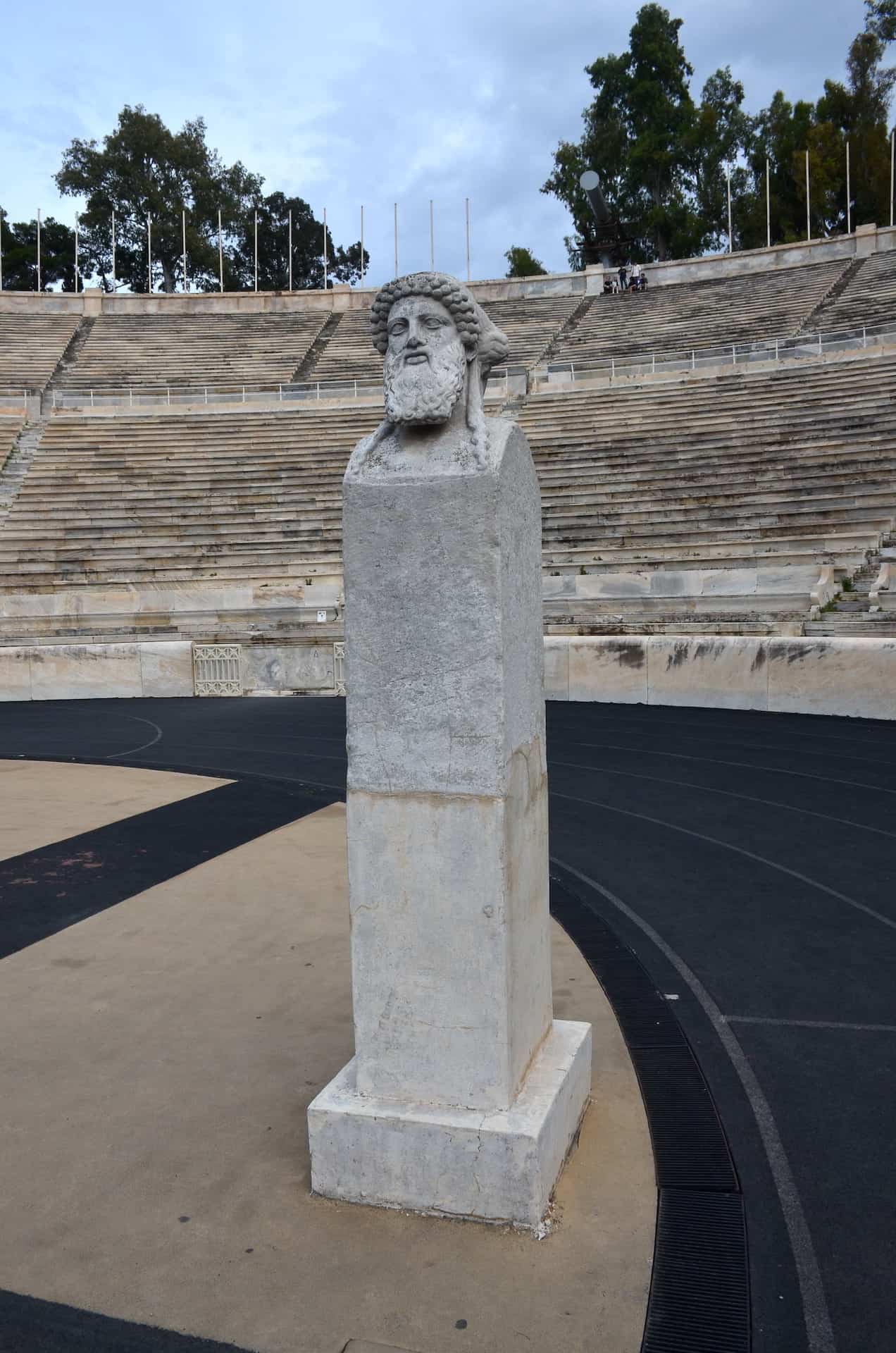 West herm at Panathenaic Stadium in Athens, Greece