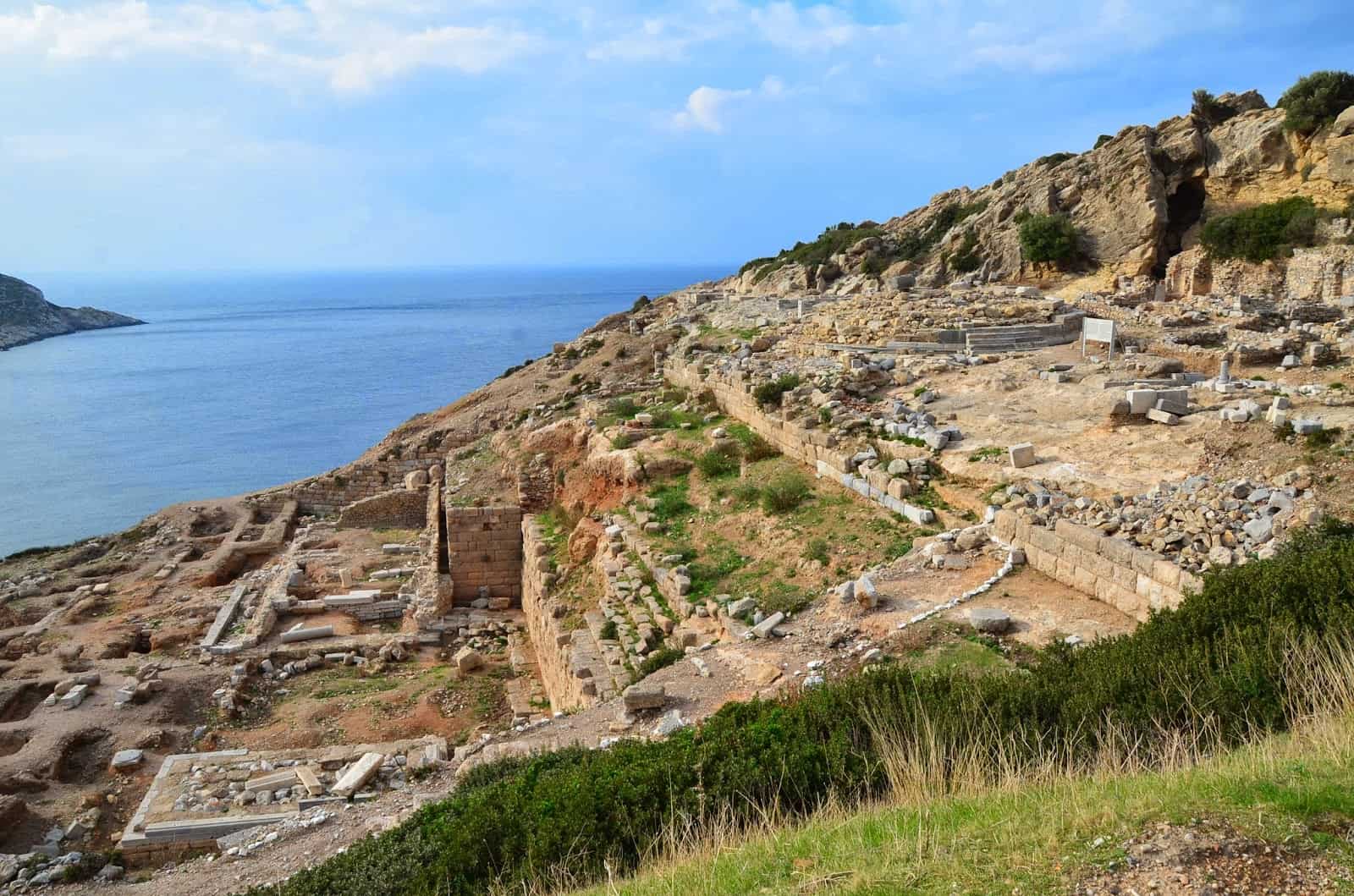 Upper terraces at Knidos on Datça Peninsula, Turkey