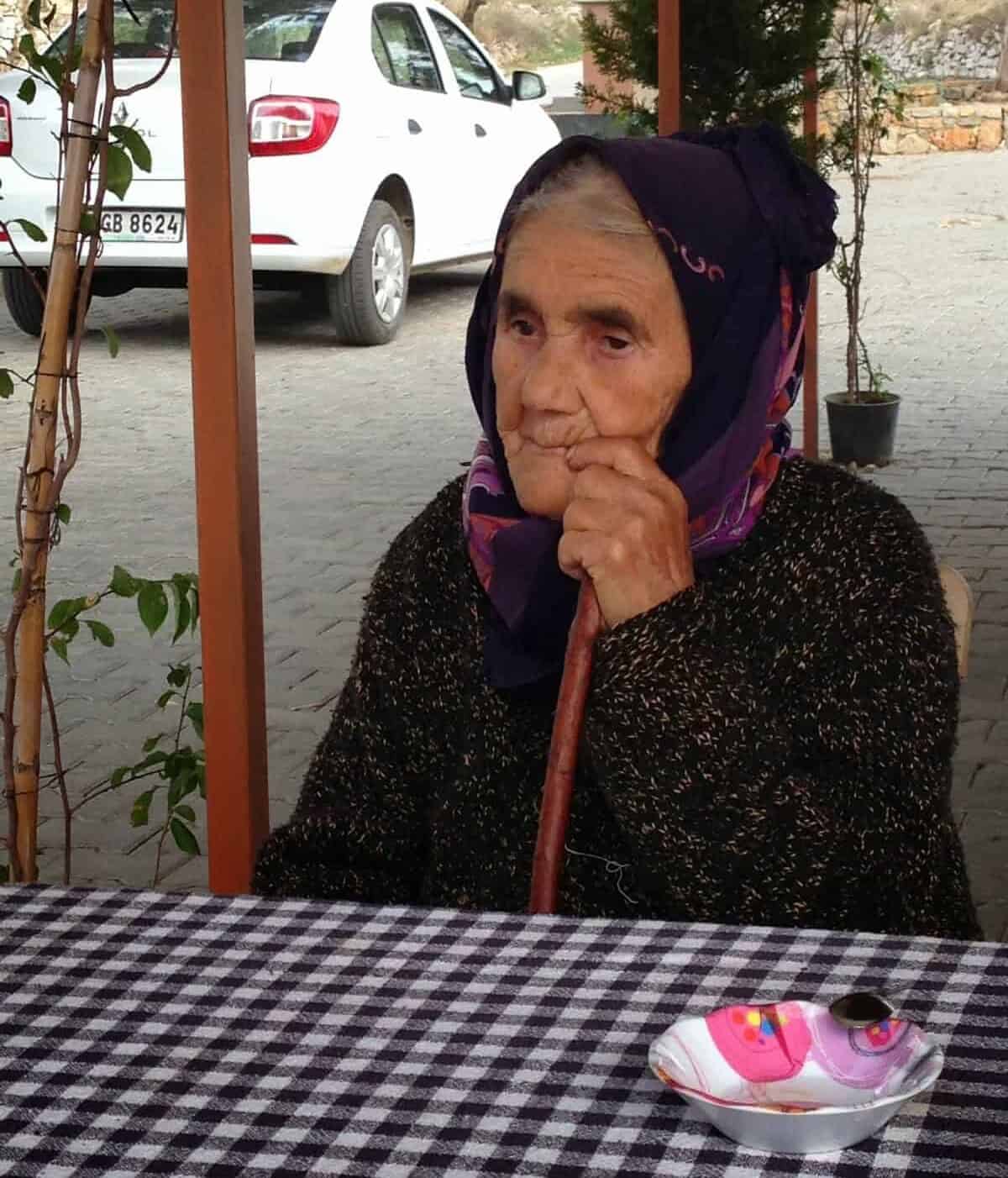 An old woman in Belen on Datça Peninsula, Turkey