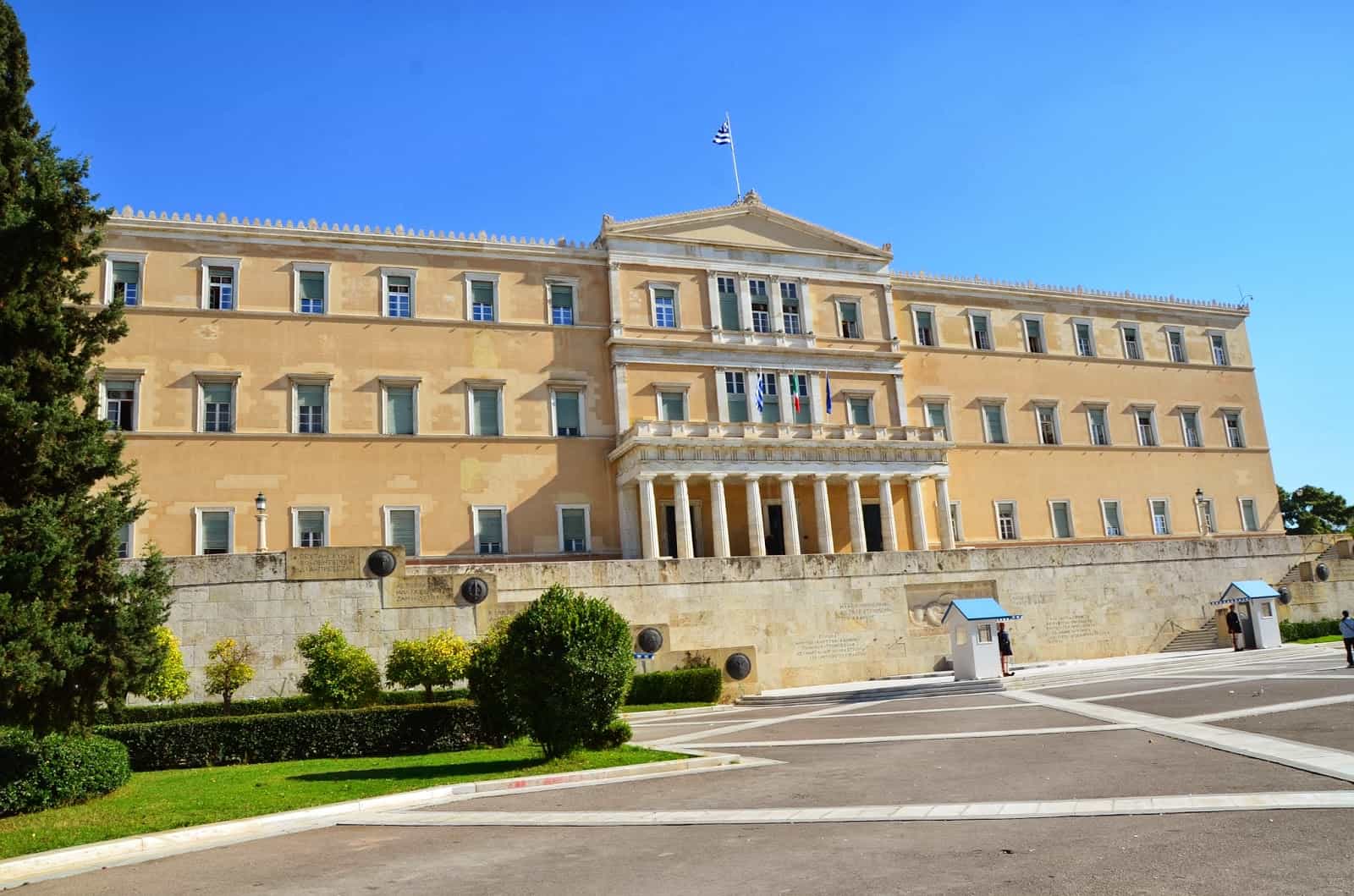 Hellenic Parliament on Syntagma Square in Athens, Greece