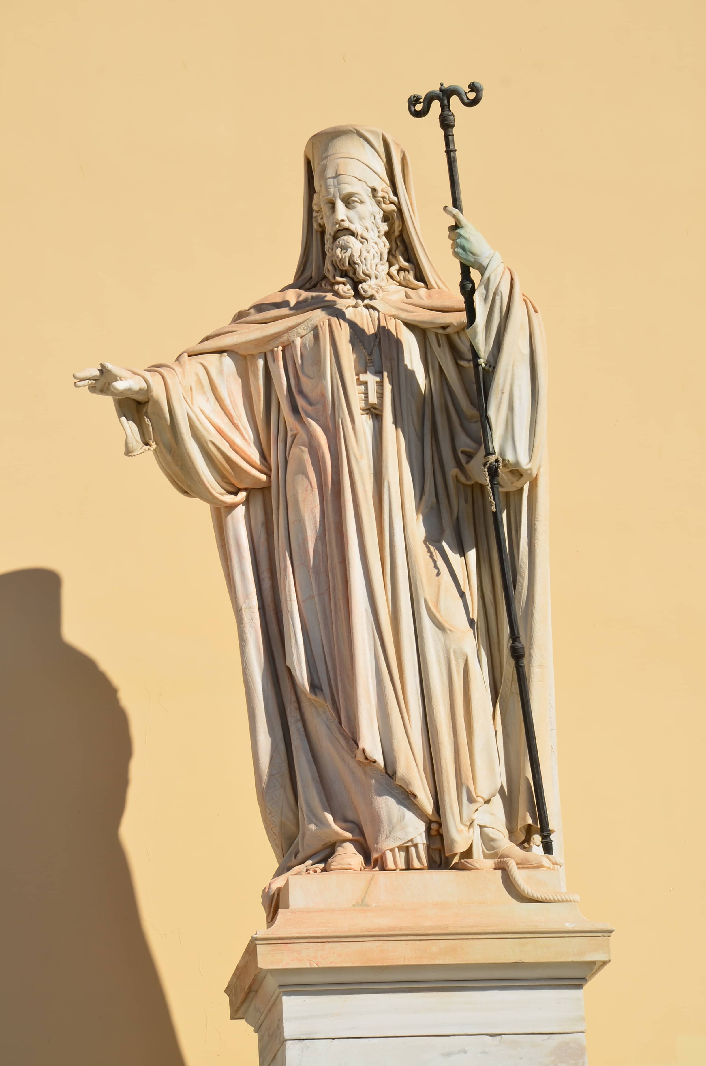 Statue of Patriarch Gregory V at University of Athens in Athens, Greece