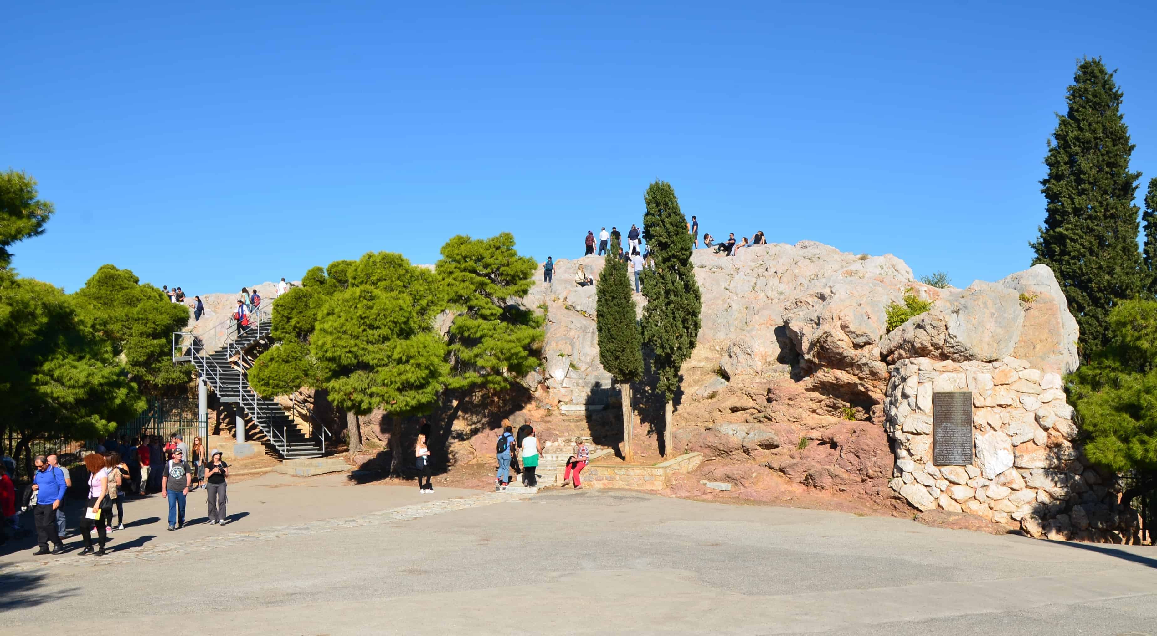 Areopagus in Athens, Greece