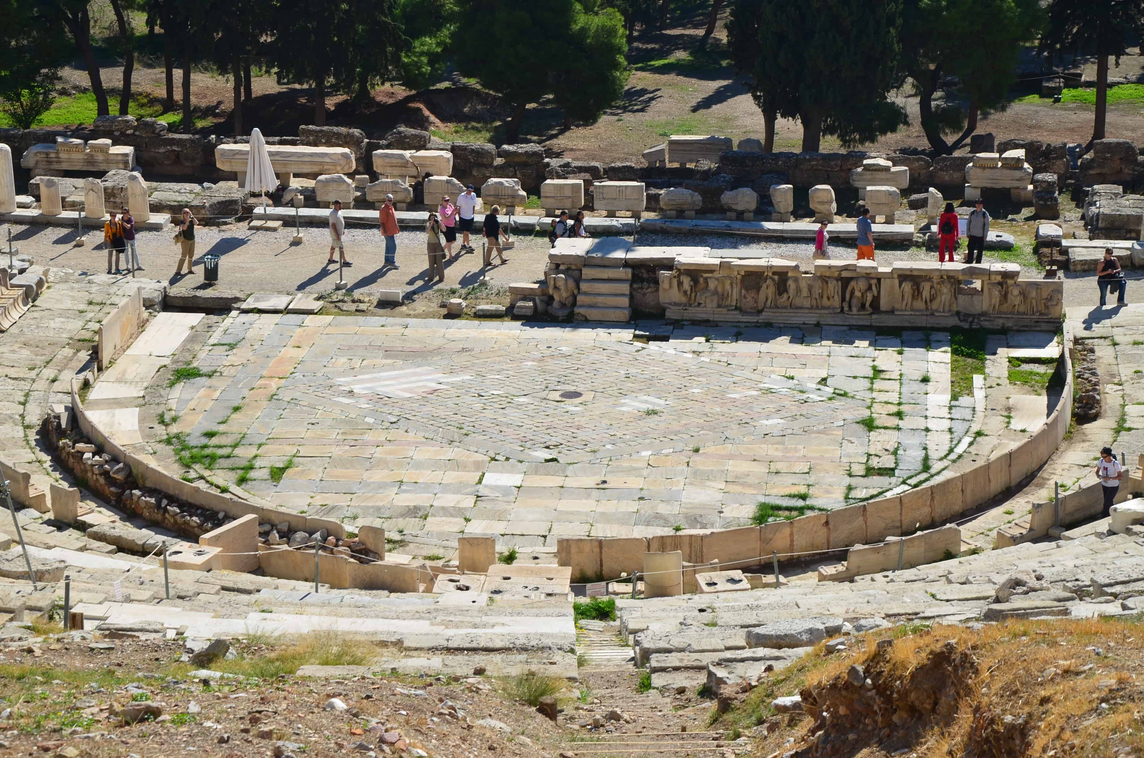 Orchestra of the Theatre of Dionysus in Athens, Greece