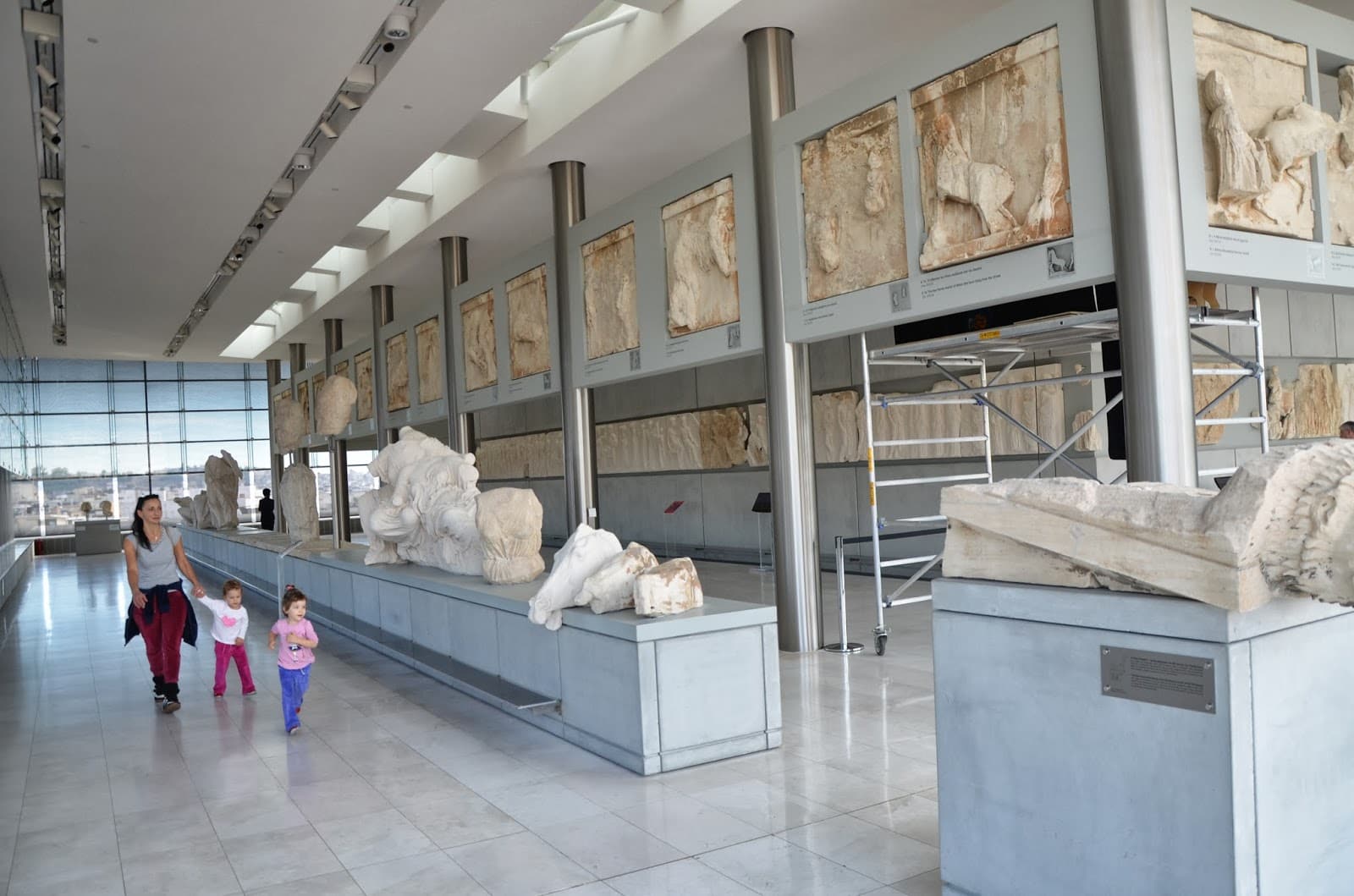 Parthenon Gallery at the Acropolis Museum in Athens, Greece