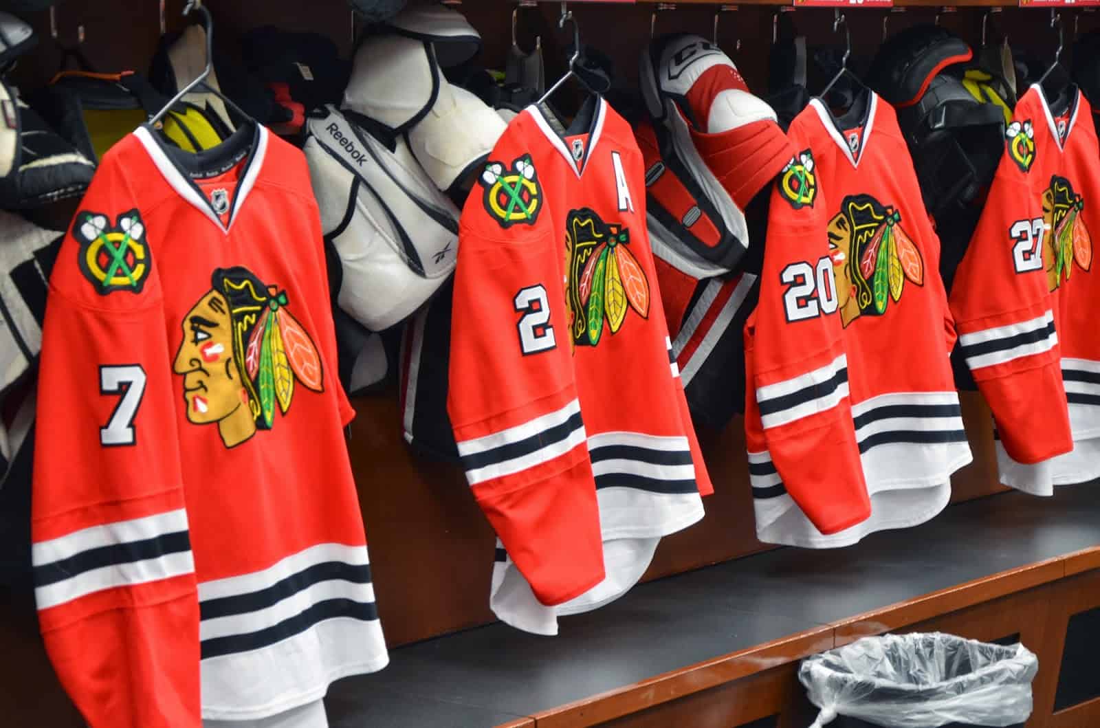 Chicago Blackhawks - The locker room is anywhere you get ready