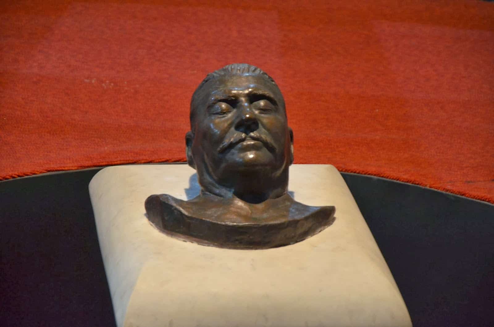 Stalin's death mask at the Joseph Stalin Museum in Gori, Georgia
