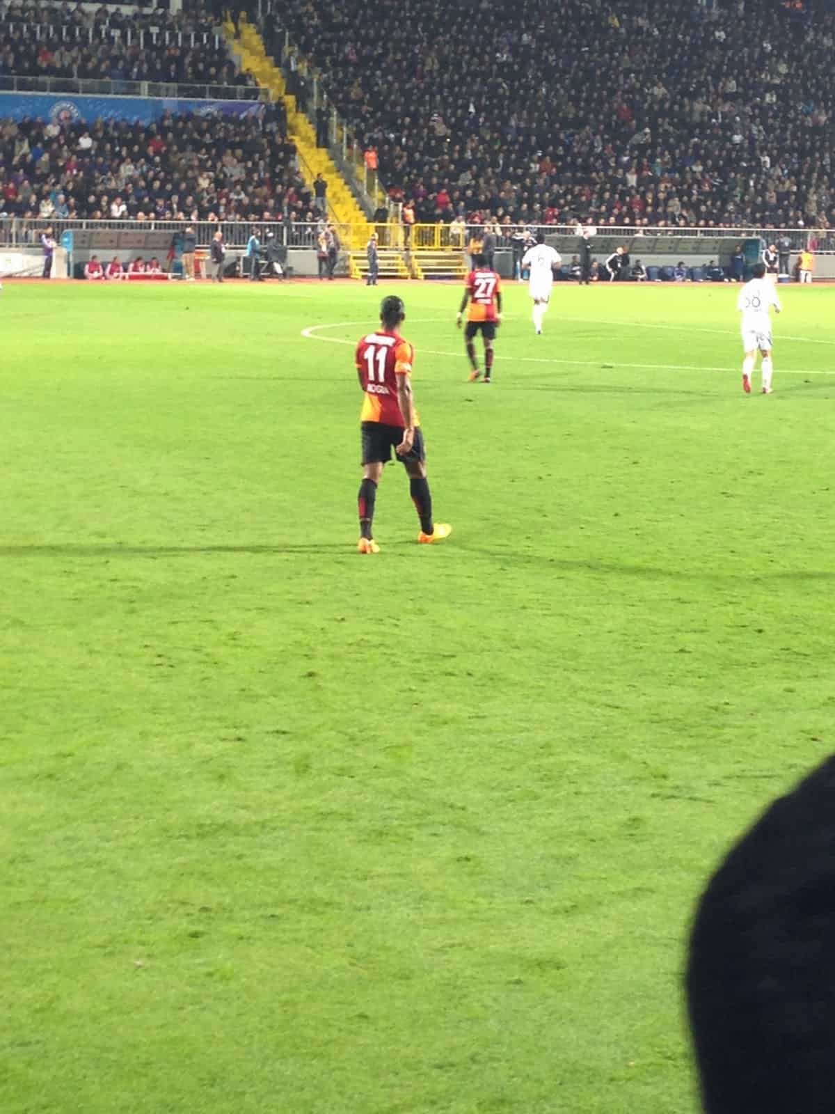 Didier Drogba at Kasımpaşa vs Galatasaray at Recep Tayyip Erdoğan Stadyumu, İstanbul, Turkey