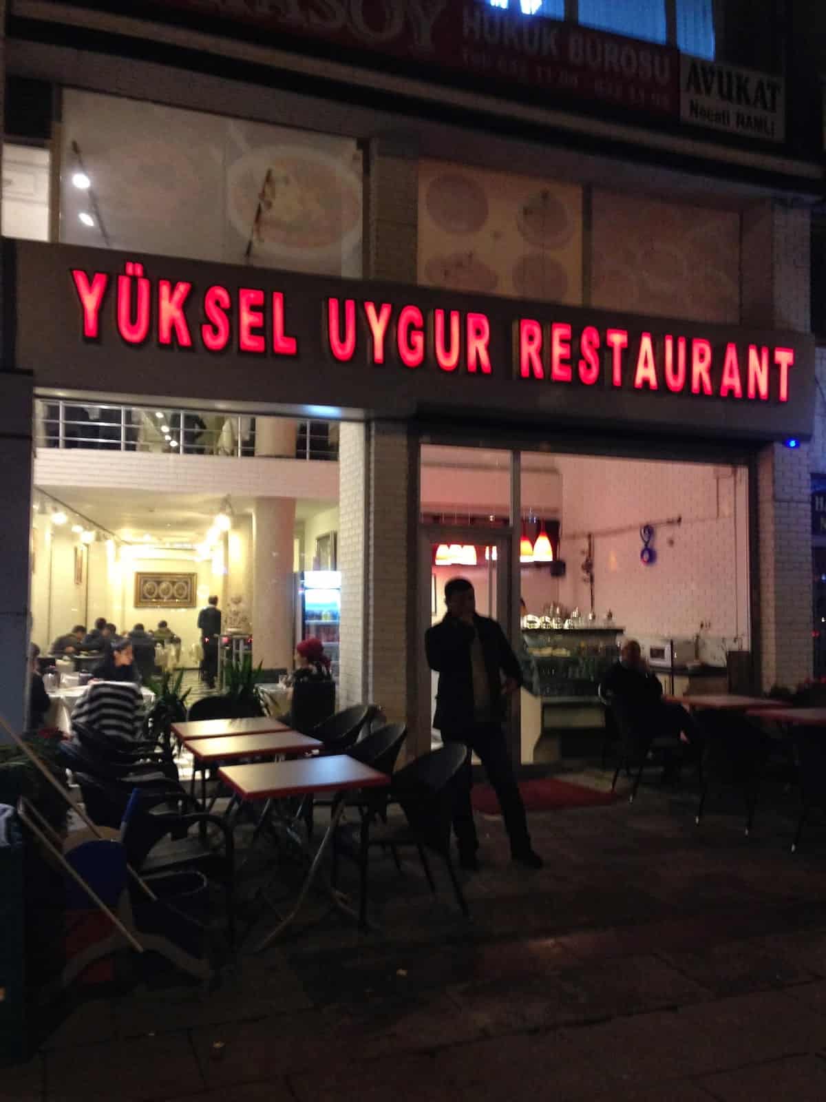 Yüksel Uygur Restaurant in Aksaray, Istanbul, Turkey