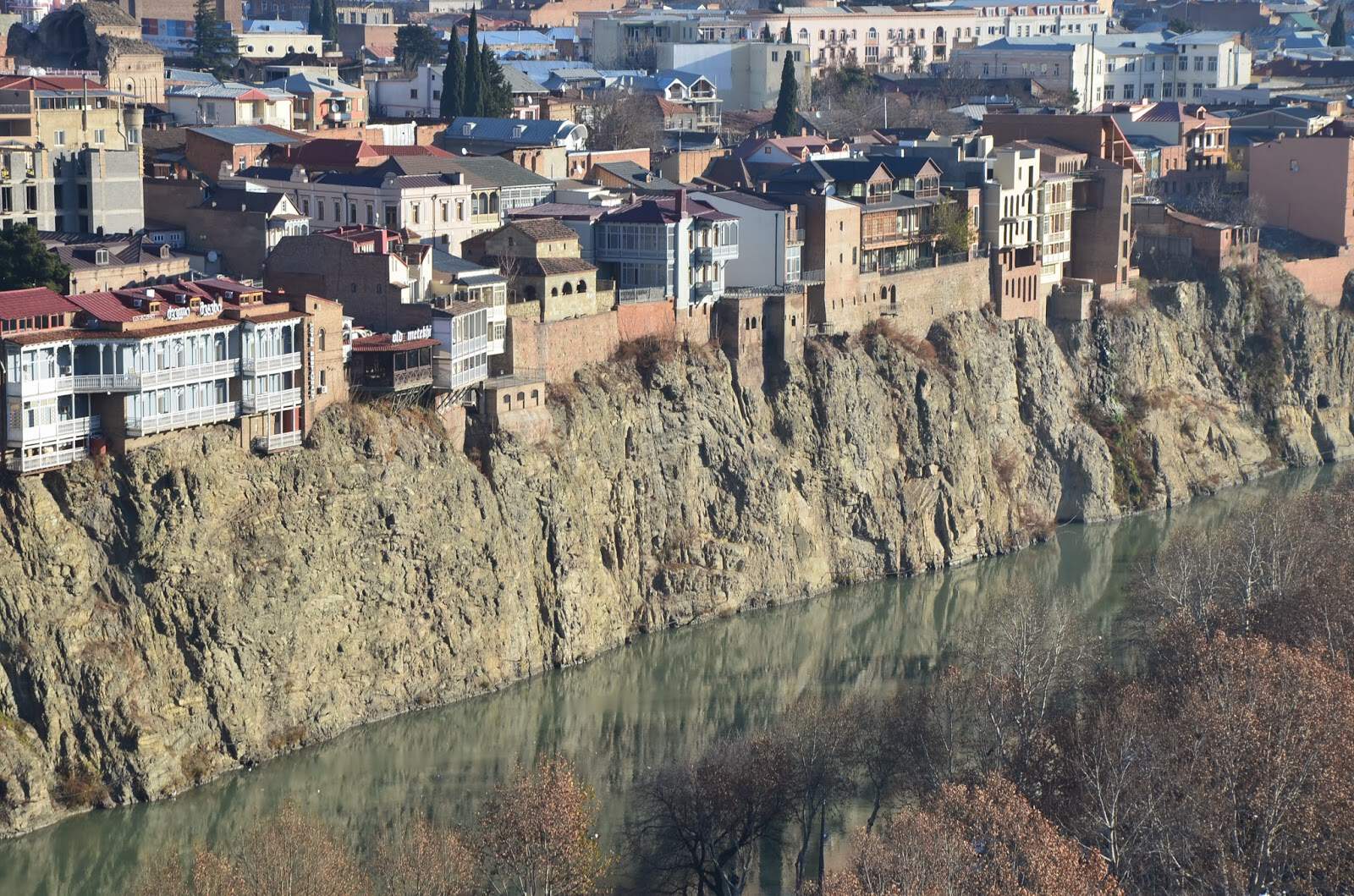 View from Narikala Fortress in Tbilisi, Georgia