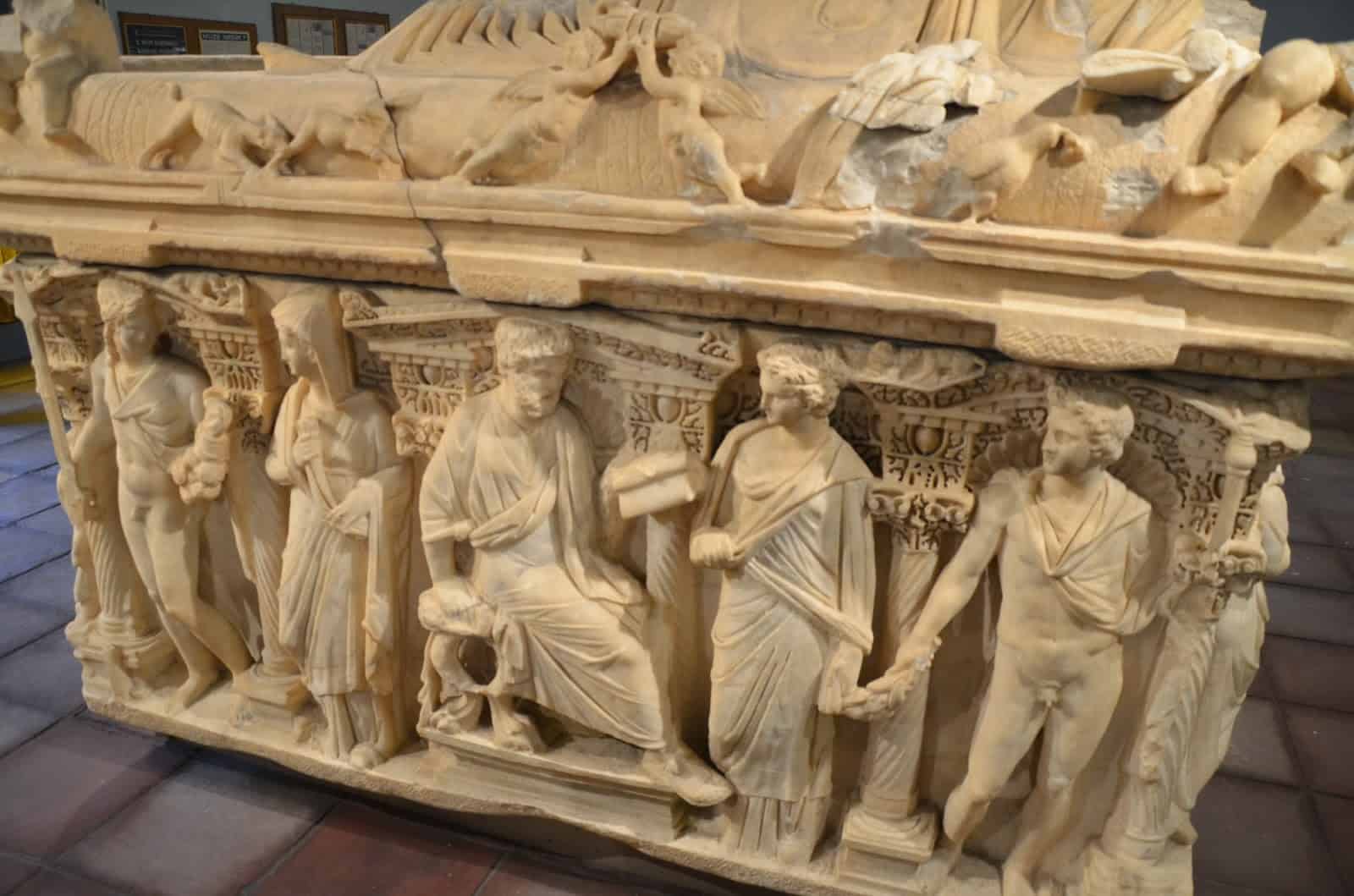 Sarcophagus at Konya Archaeological Museum in Konya, Turkey