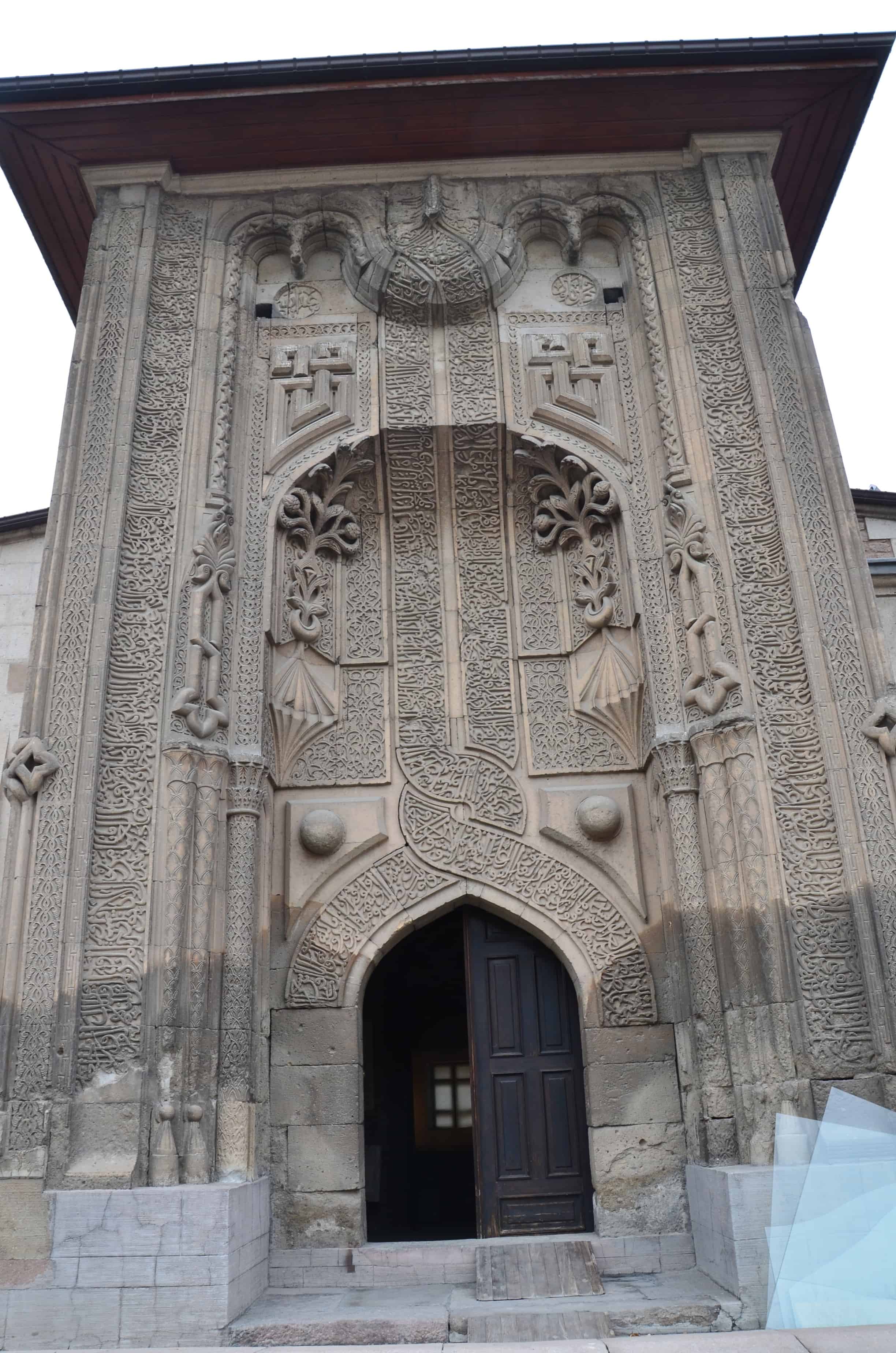 Entrance to the Ince Minareli Madrasa