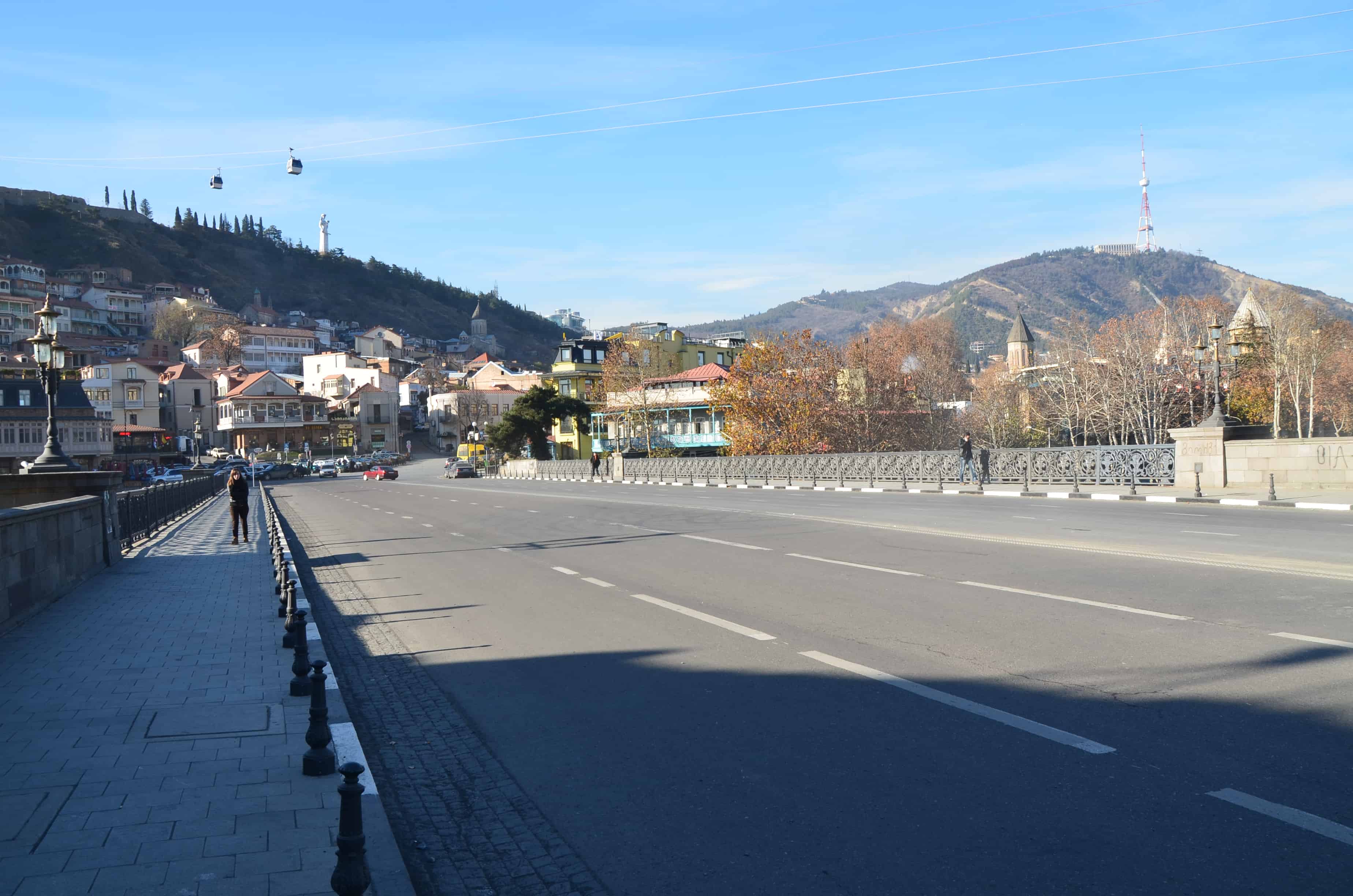 Metekhi Bridge in Tbilisi, Georgia