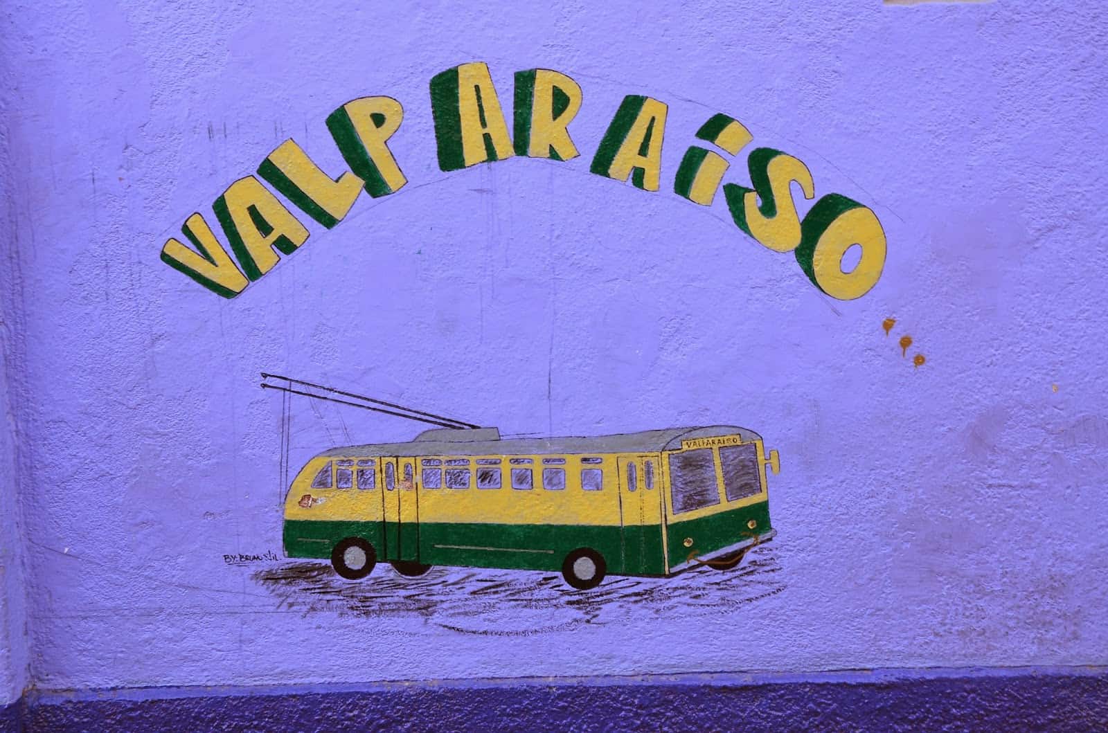 Graffiti on Cerro Artillería in Valparaíso, Chile
