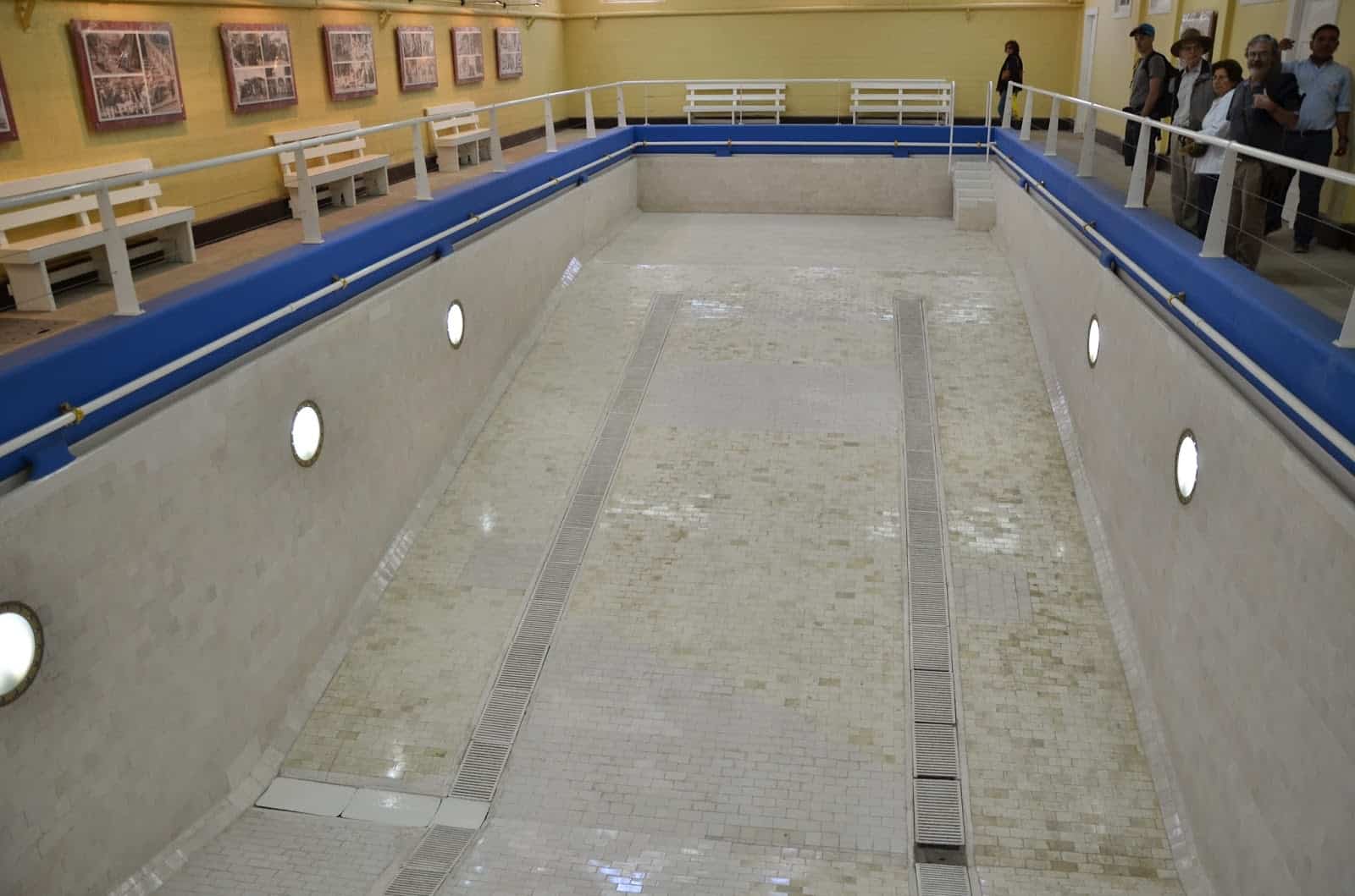 Indoor pool at Sewell Mining Town, Chile