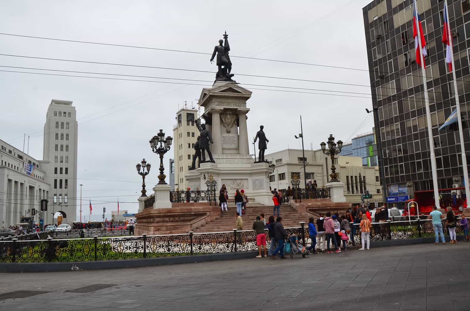 Monumento a los Heroes de Iquique in Valparaíso, Chile