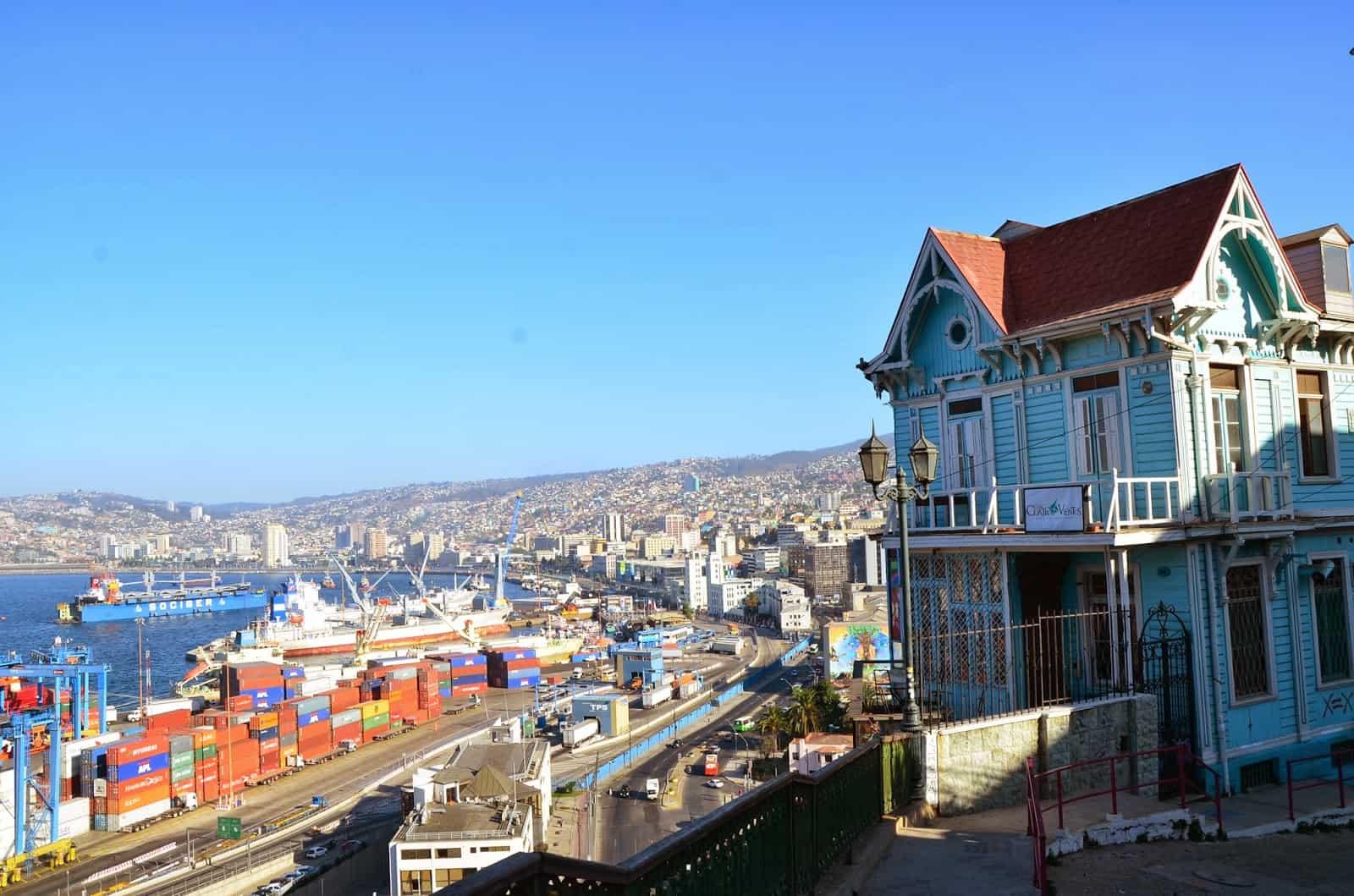 You’ll find lots of postcards with this view! in Valparaíso, Chile