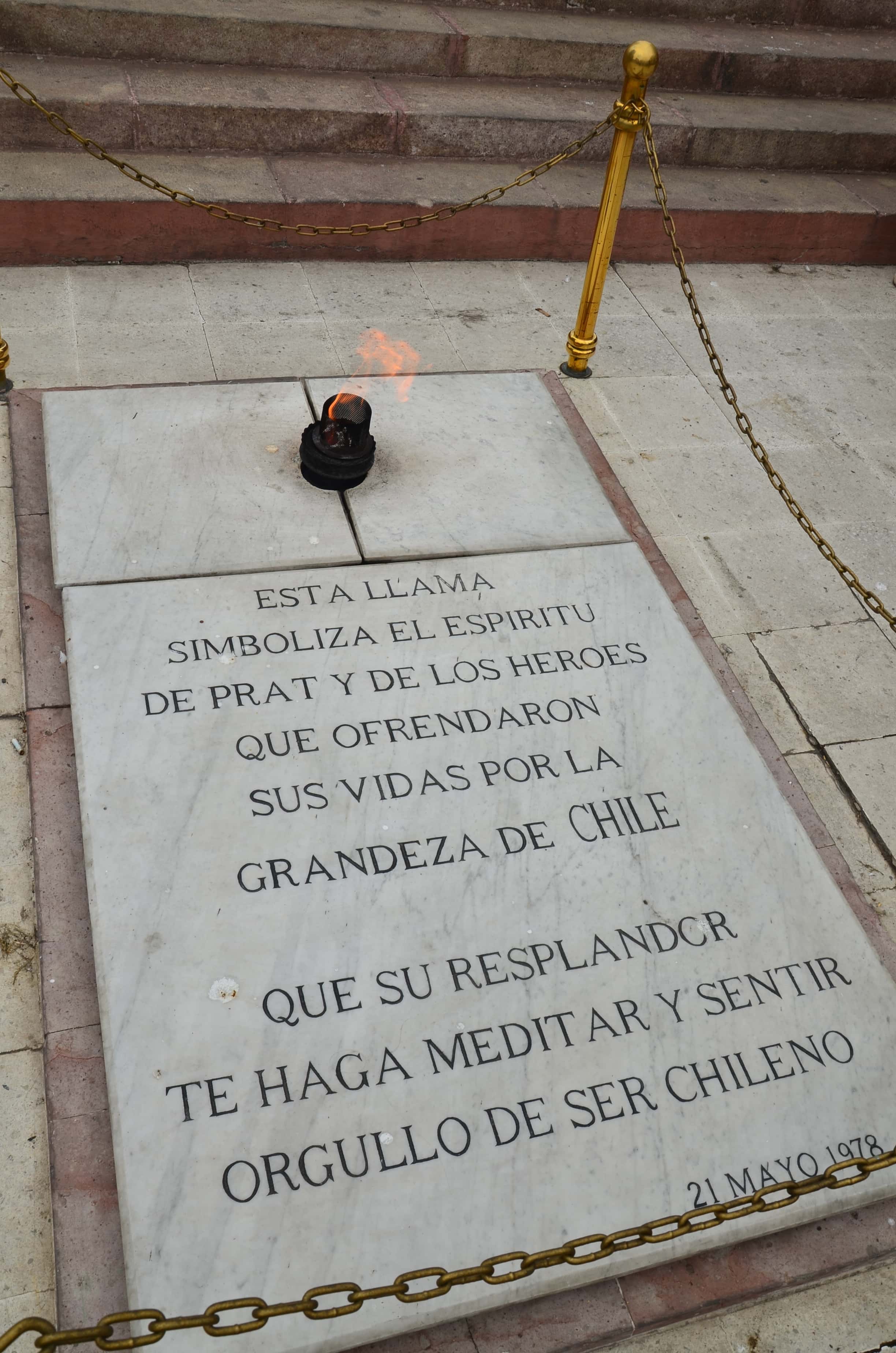Monumento a los Heroes de Iquique in Valparaíso, Chile