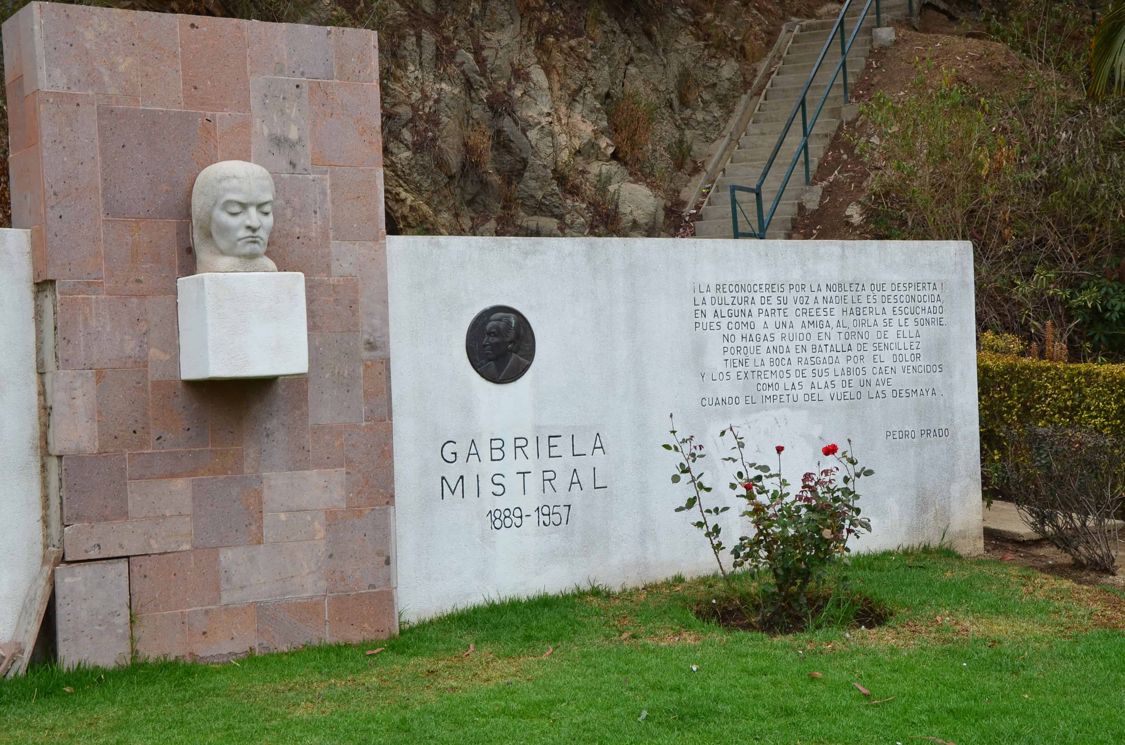 Gabriela Mistral monument at Quinta Vergara in Viña del Mar, Chile