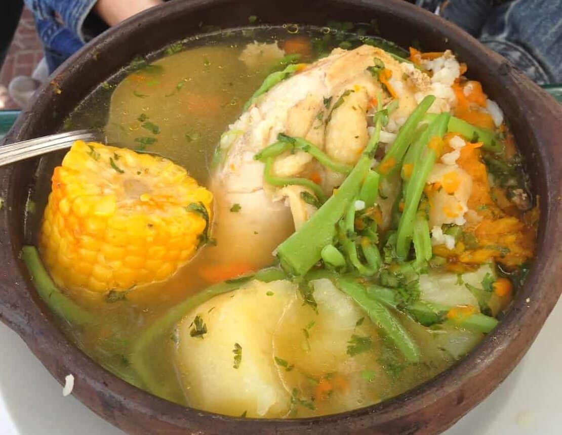 Cazuela de pollo at Galindo in Santiago de Chile