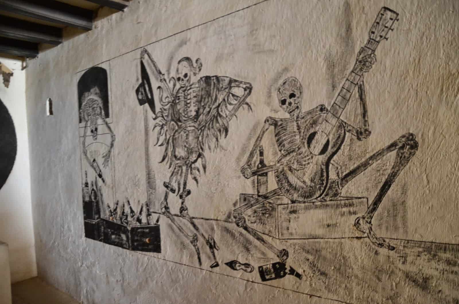 Mural at Los Nichos Distillery in Pisco Elqui, Elqui Valley, Chile