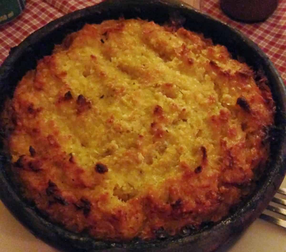 Pastel de choclo at Galindo in Santiago de Chile