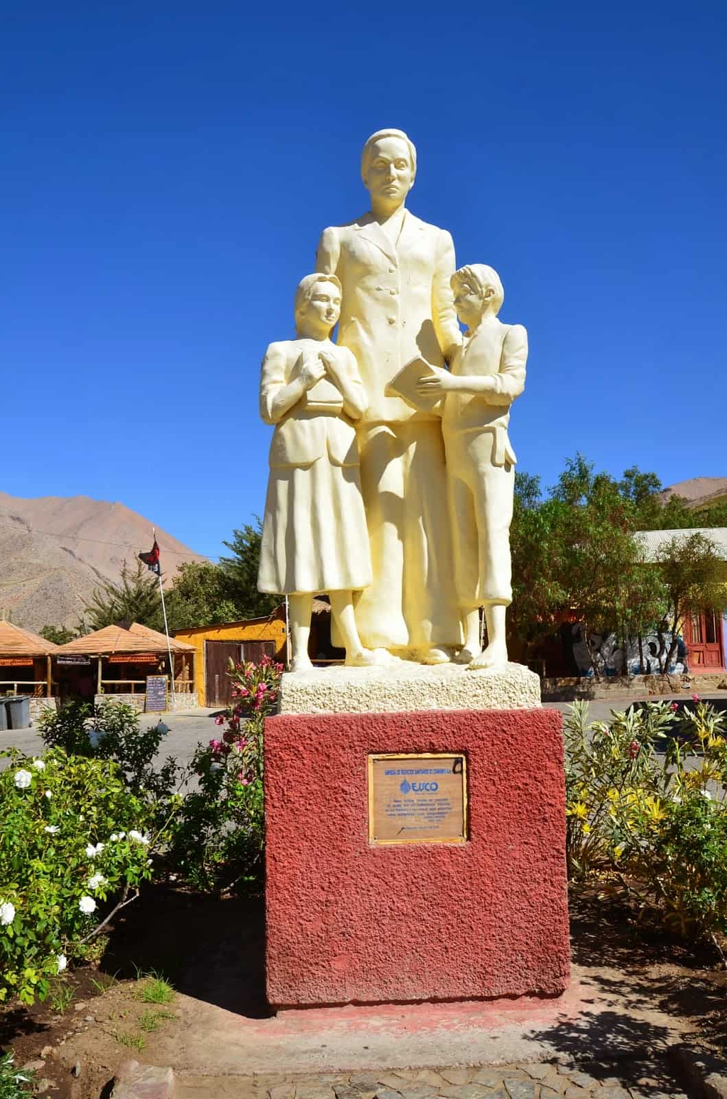 Gabriela Mistral statue in Montegrande, Elqui Valley, Chile