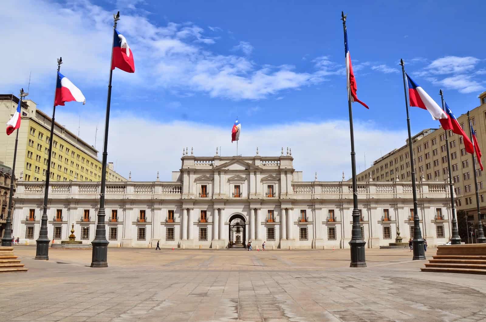 Palacio de La Moneda in Santiago de Chile