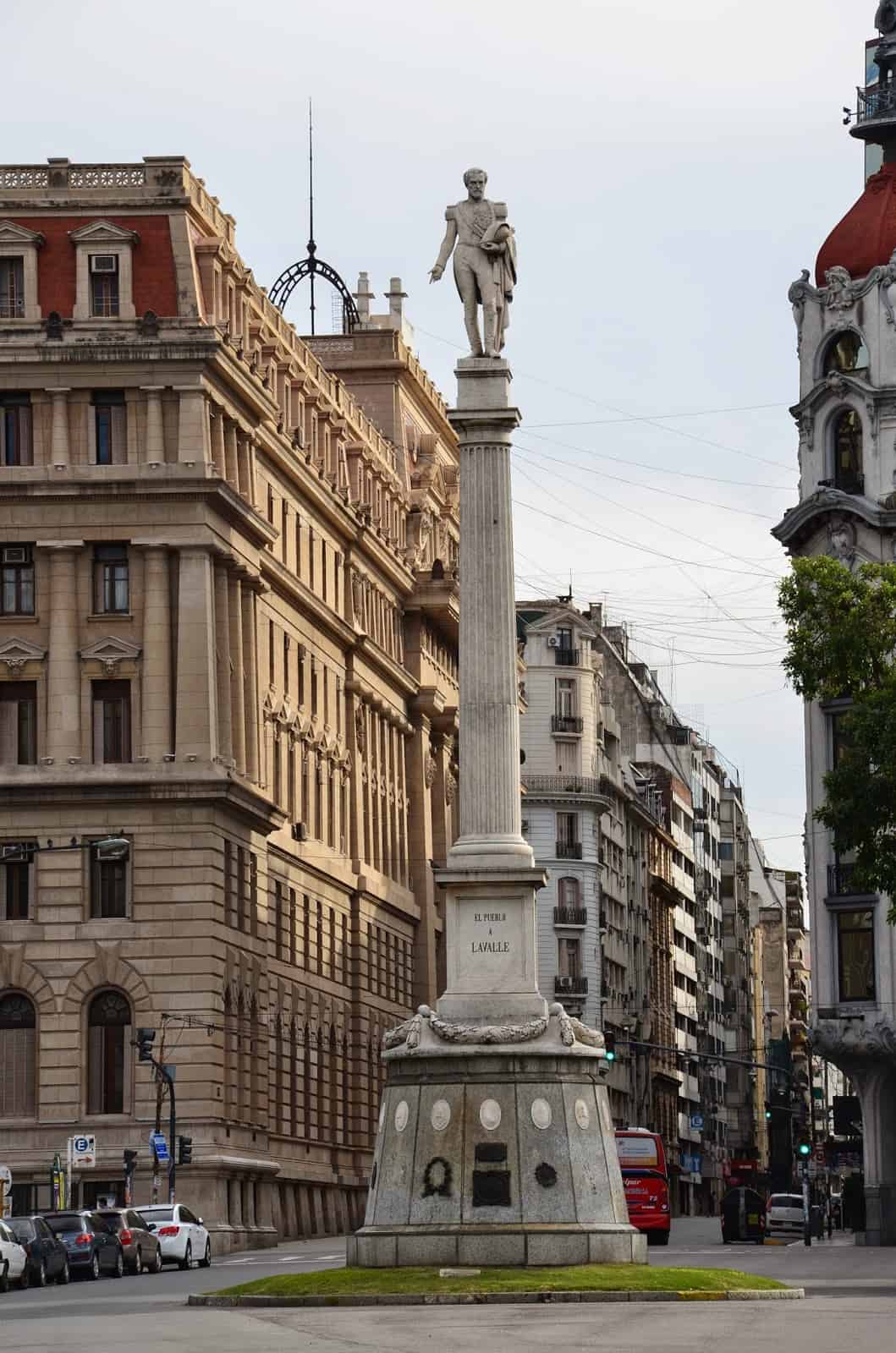 General Lavalle monument in Buenos Aires, Argentina