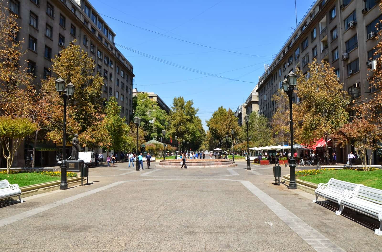 Paseo Bulnes in Santiago de Chile