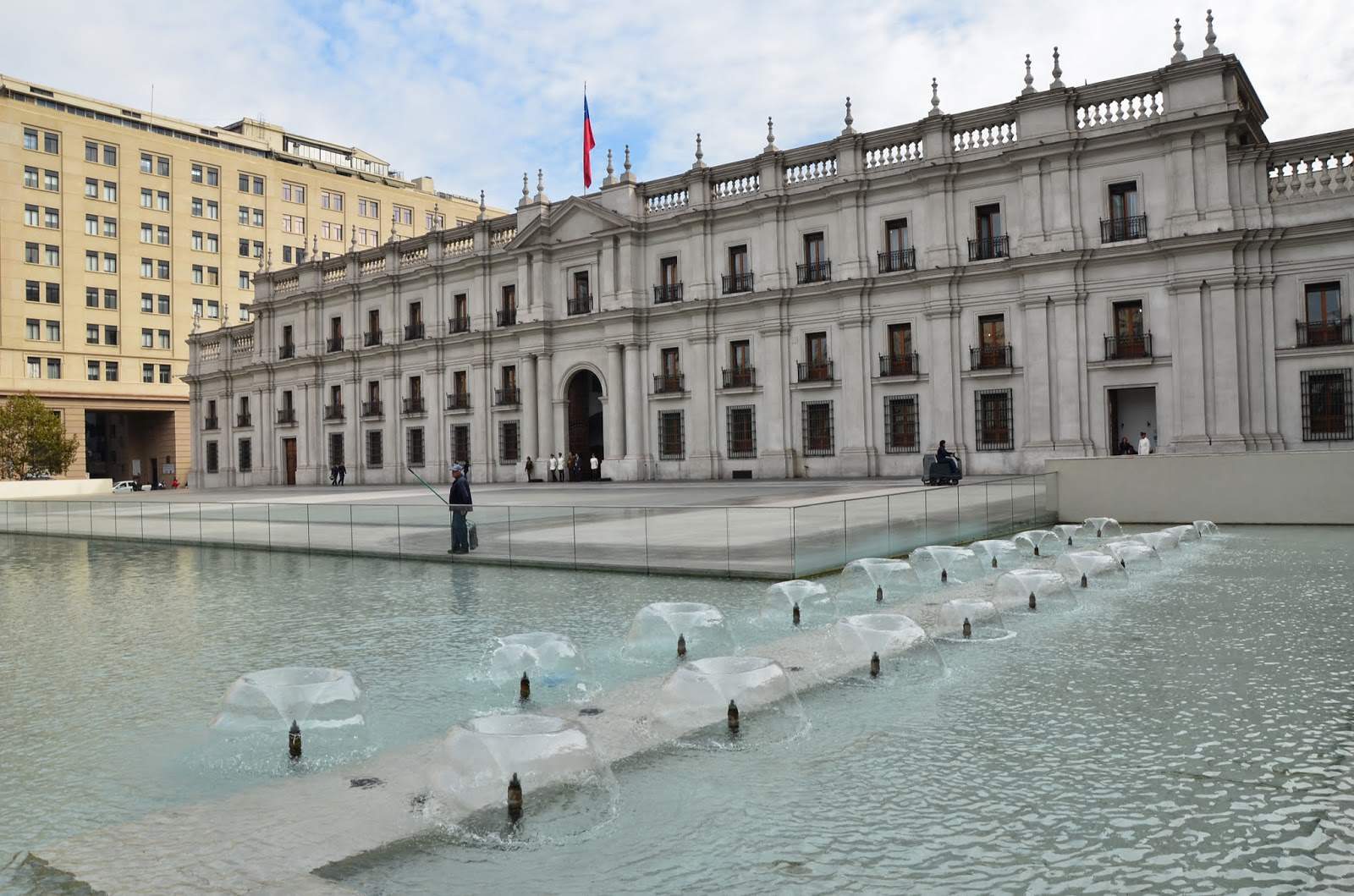 Plaza de la Ciudadanía at Palacio de La Moneda in Santiago de Chile