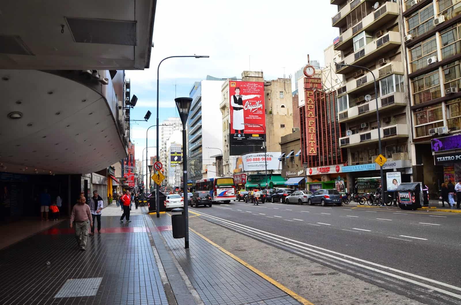 Avenida Corrientes in Buenos Aires, Argentina