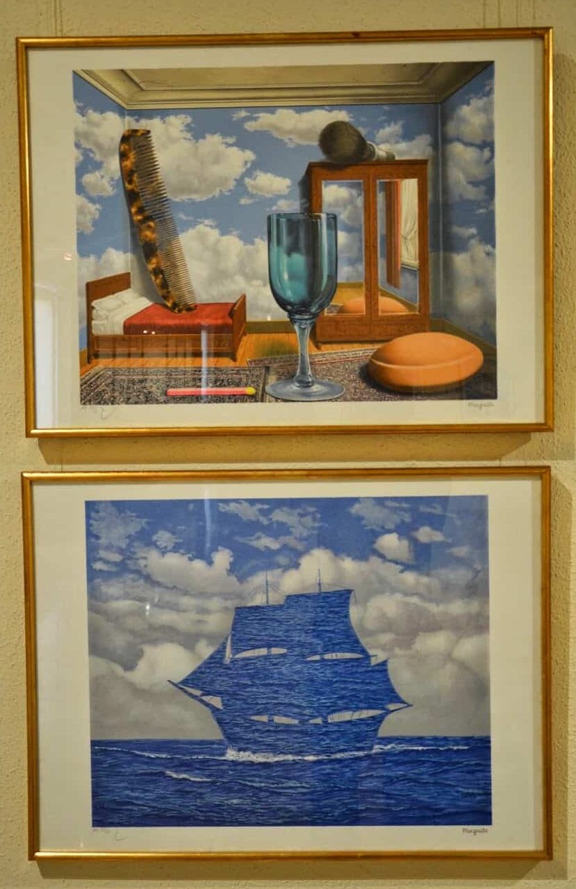 Works by René Magritte at the Ralli Museum in Santiago de Chile