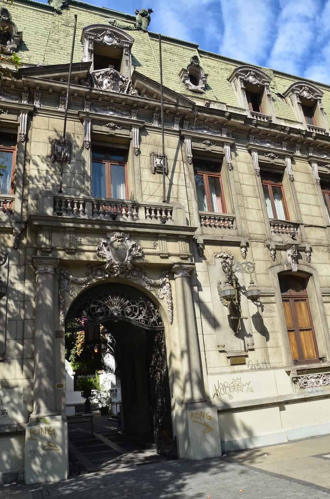 Palacio Irarrázabal in Barrio Dieciocho, Santiago de Chile
