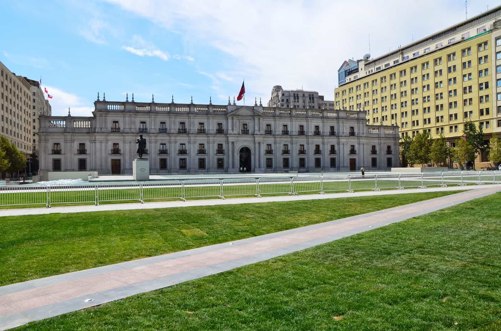 Plaza de la Ciudadanía at Palacio de La Moneda in Santiago de Chile