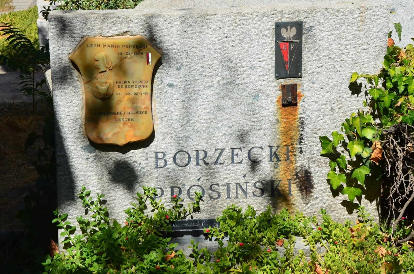 Polish names at Cementerio General in Santiago de Chile