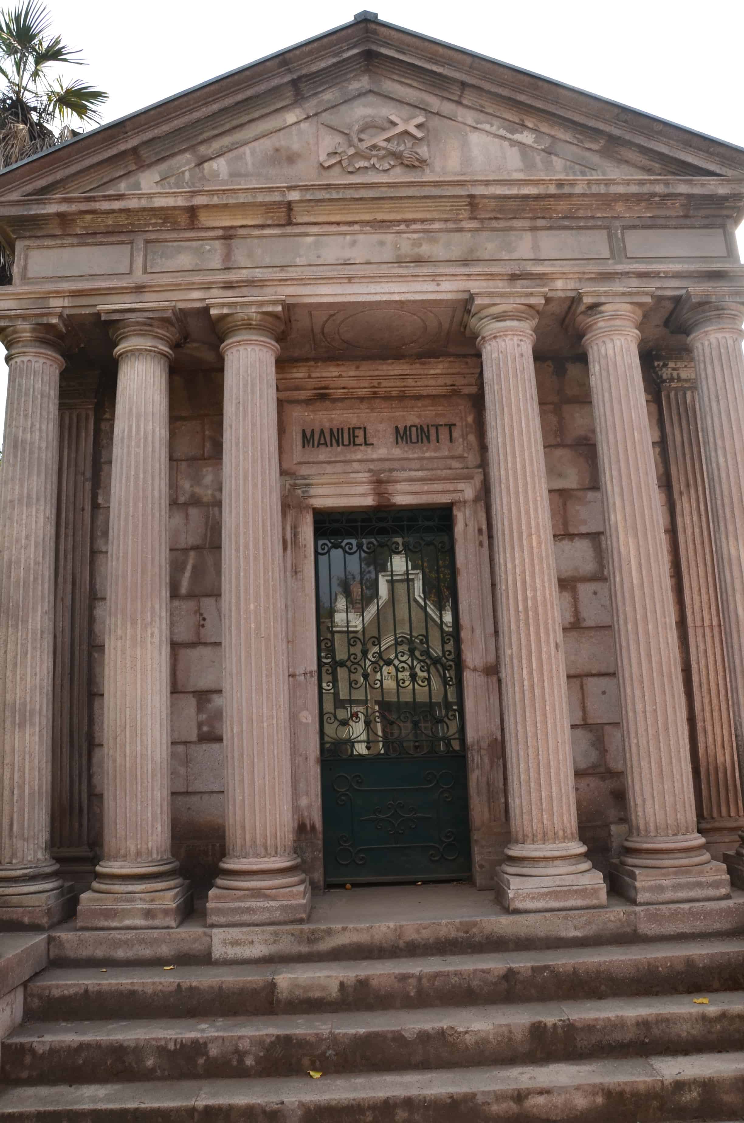 Tomb of Manuel Montt at Cementerio General in Santiago de Chile