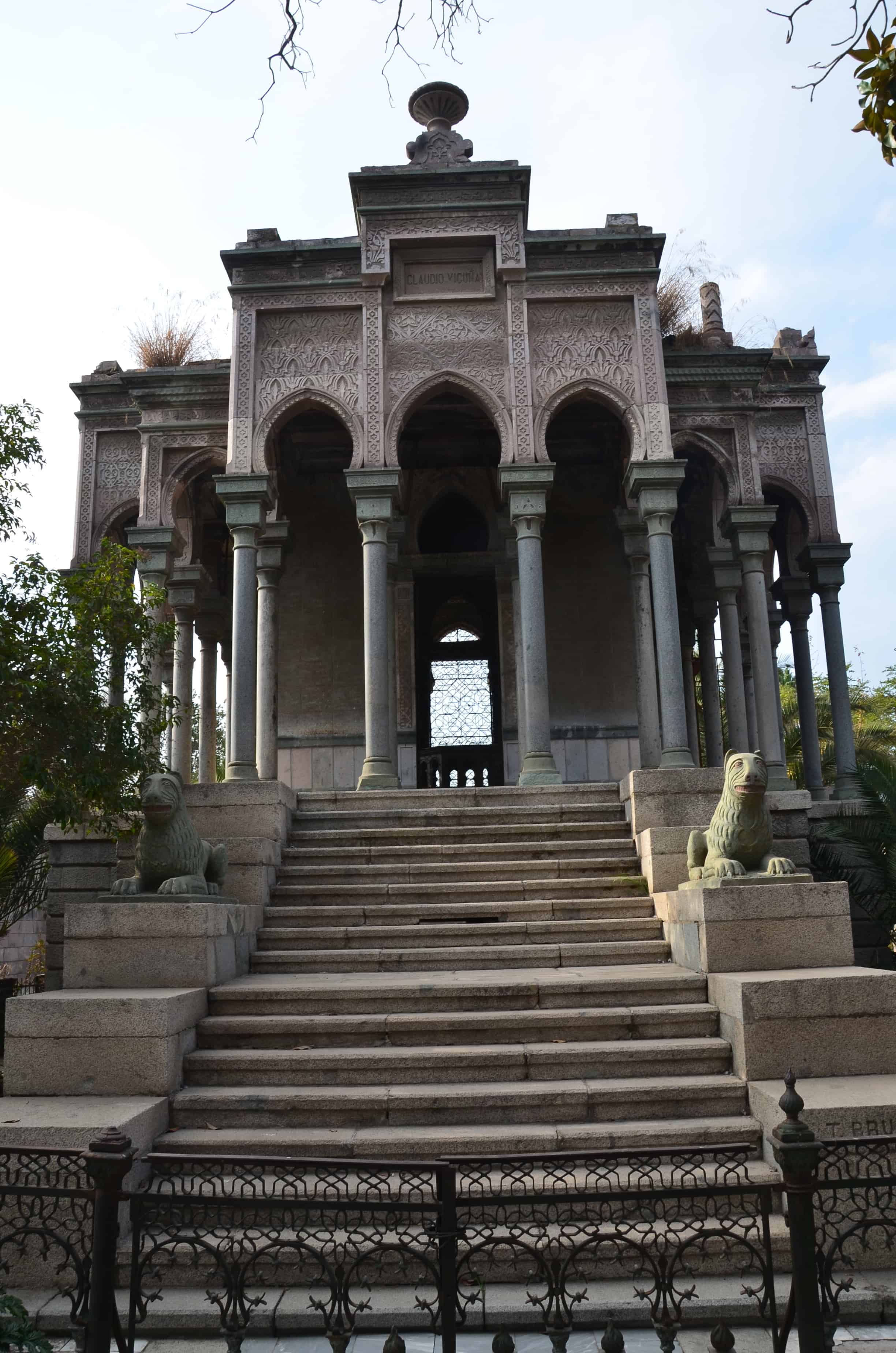 Moorish palace tomb at Cementerio General in Santiago de Chile