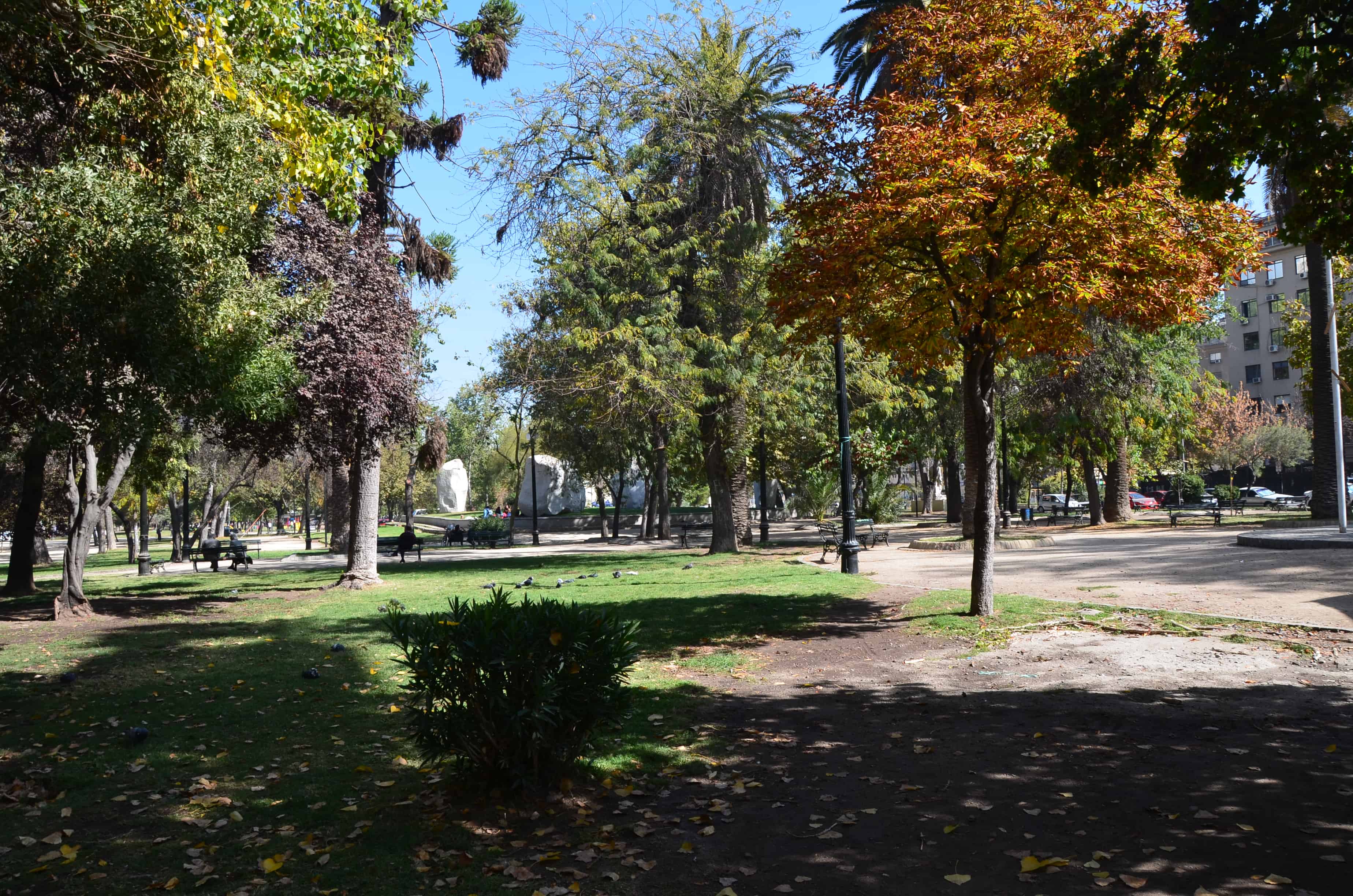 Parque Diego de Almagro in Barrio Dieciocho, Santiago de Chile