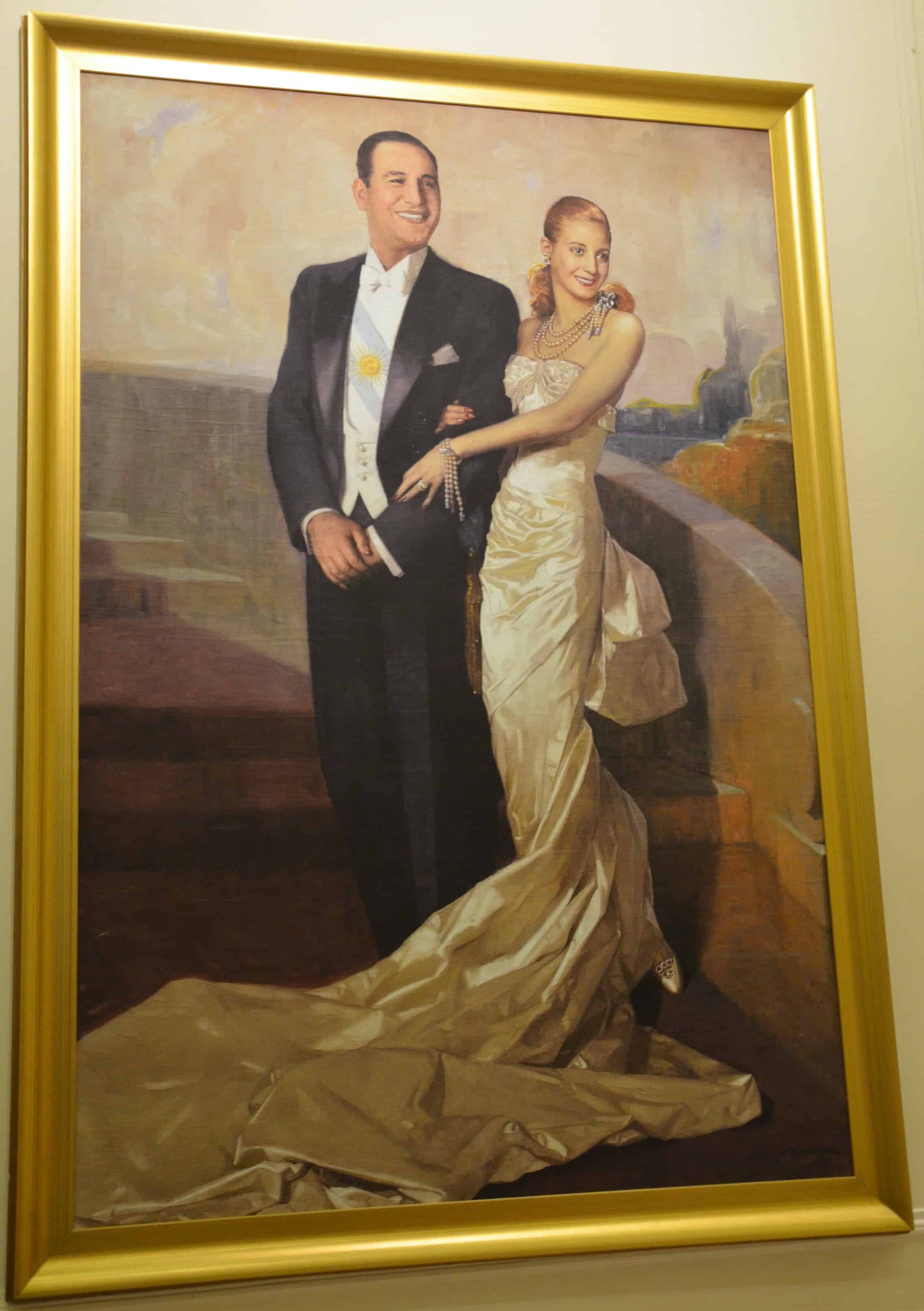 Portrait of Juan and Eva Perón at the Eva Perón Room