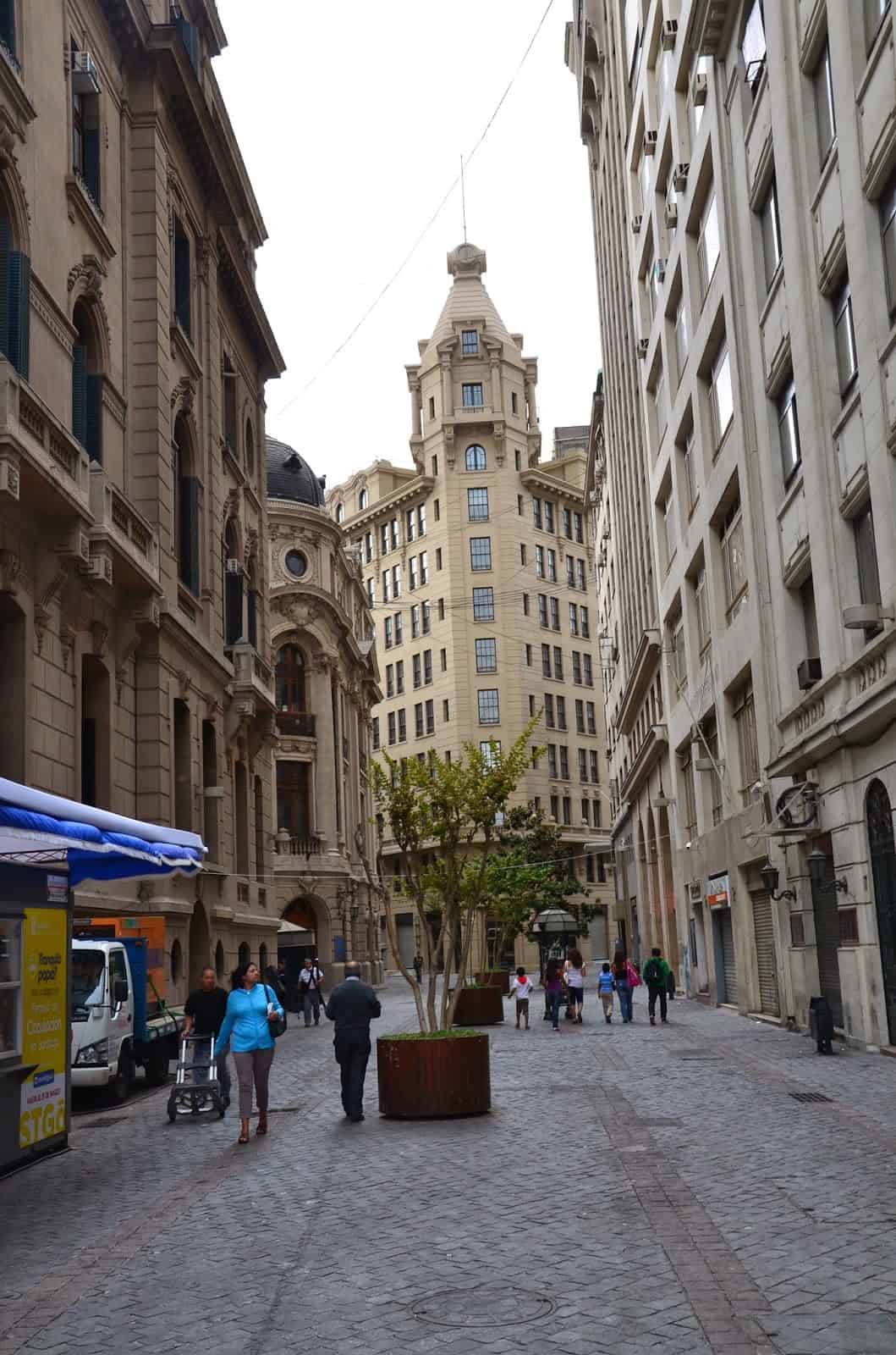 Calle Nueva York in Santiago de Chile