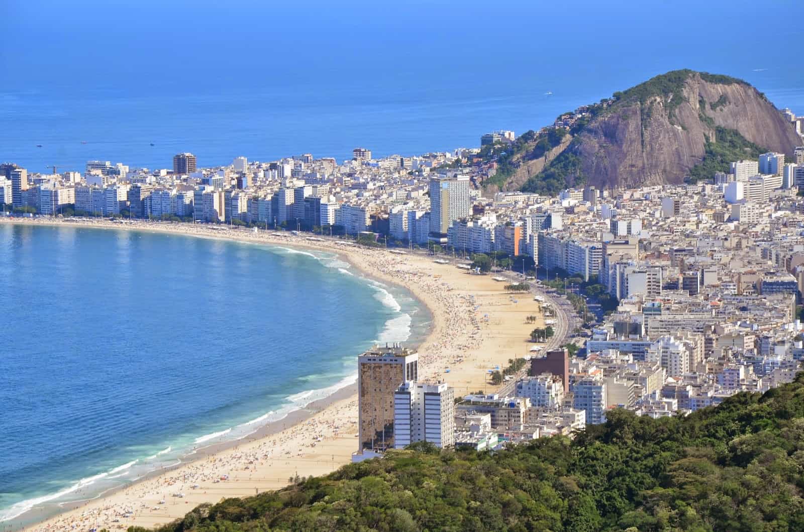 Copacabana from Sugarloaf Mountain in Rio de Janeiro, Brazil