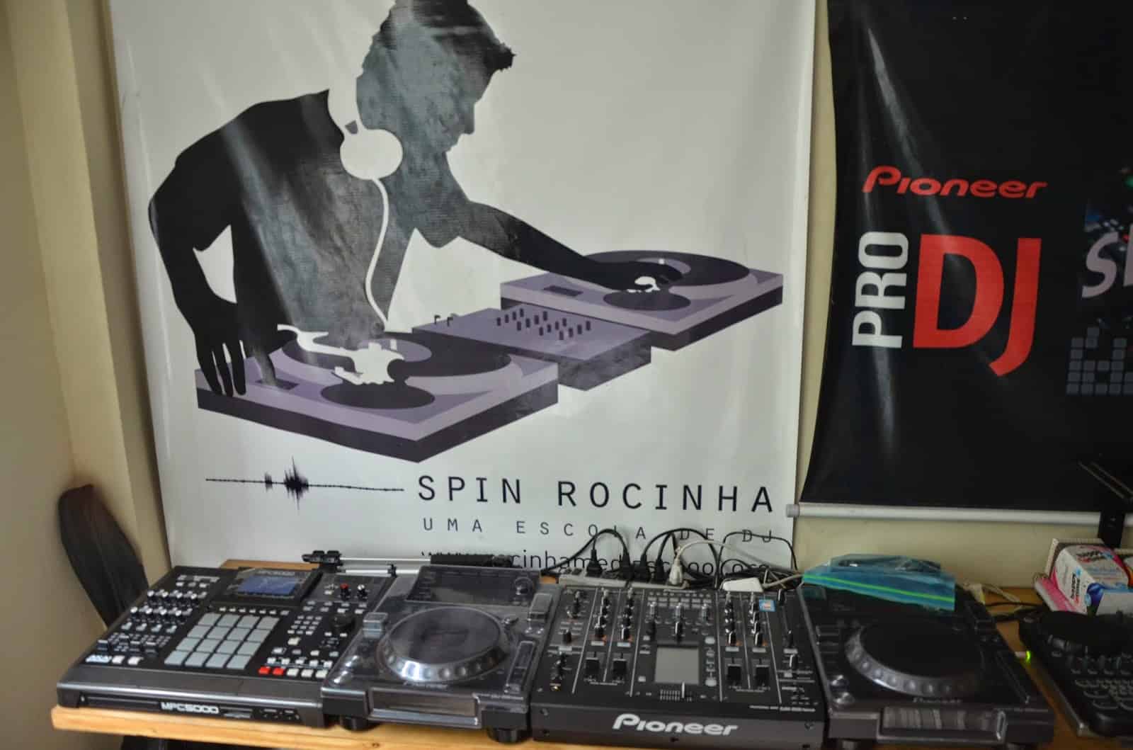 Zezinho’s DJ studio at Rocinha favela, Rio de Janeiro, Brazil
