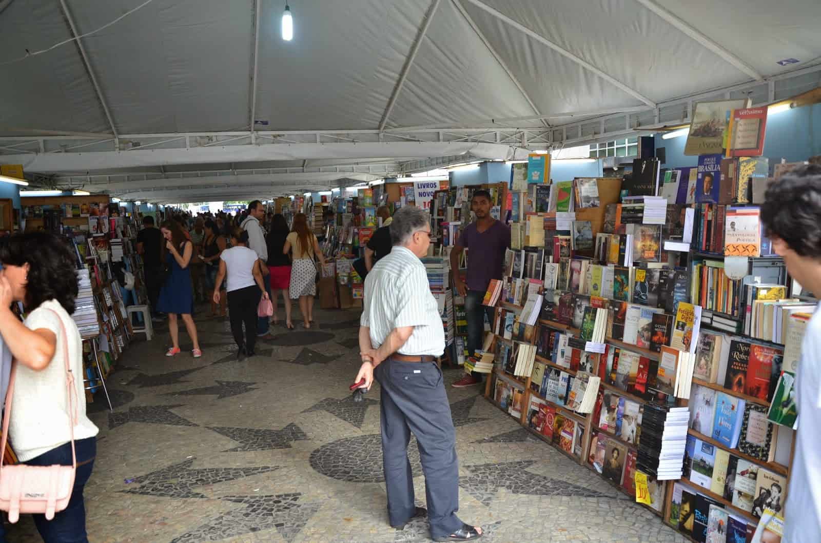Book fair at Cinelândia in Rio de Janeiro, Brazil